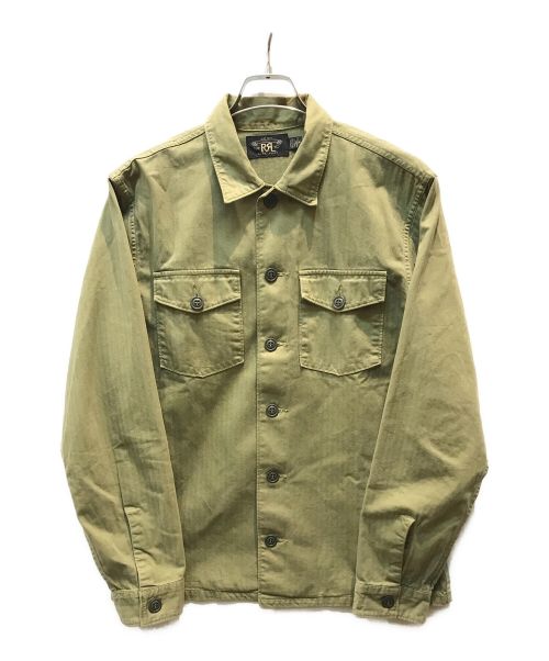 中古・古着通販】RRL (ダブルアールエル) ヘリンボーンツイルシャツ