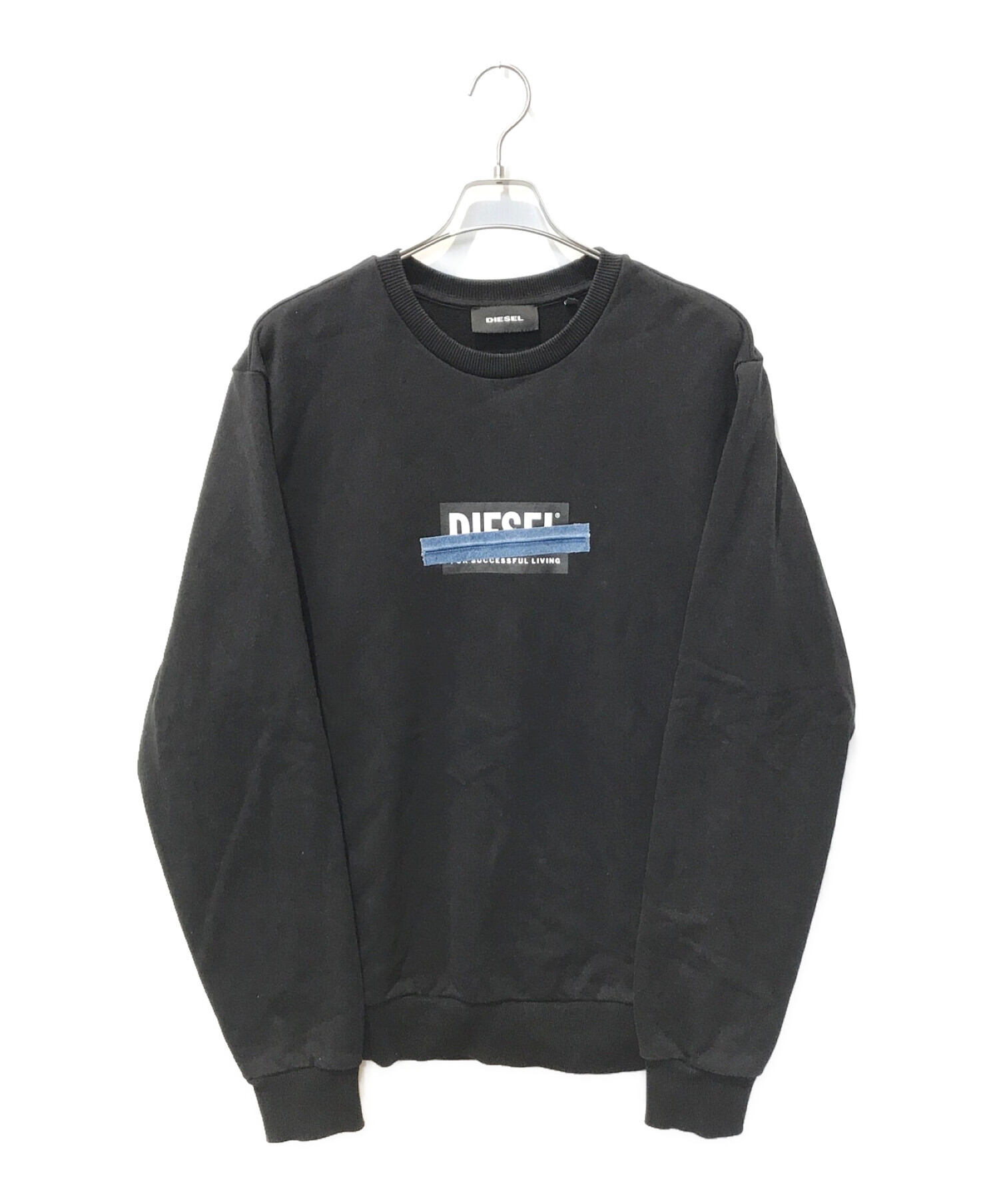 中古・古着通販】DIESEL (ディーゼル) スウェット ブラック サイズ:XS