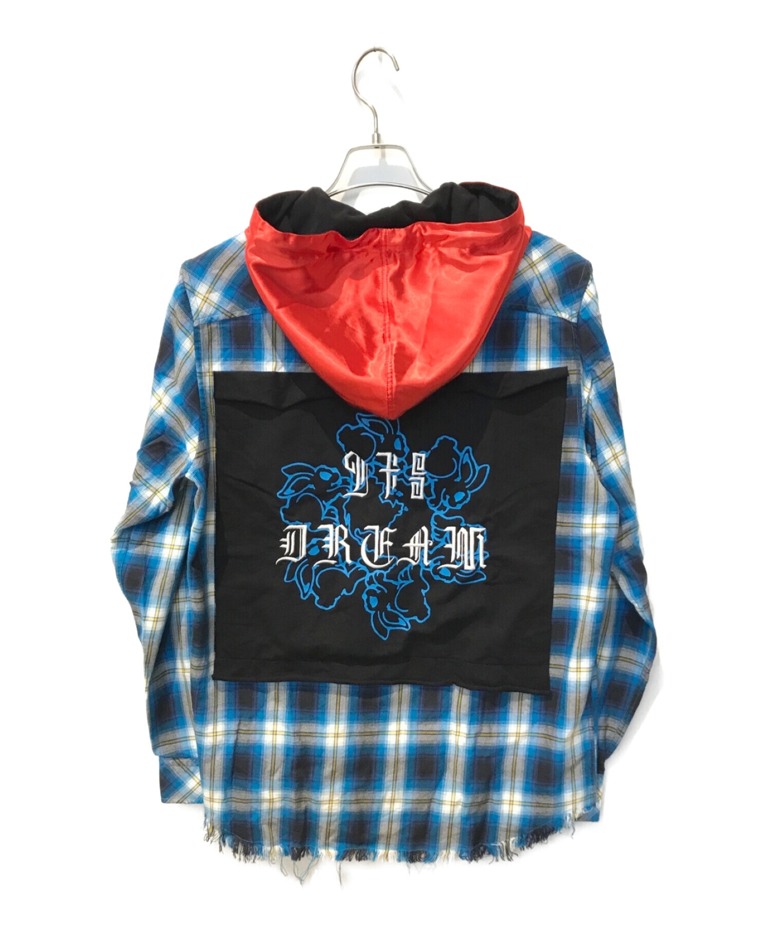 中古・古着通販】DIESEL (ディーゼル) フードシャツ ブルー サイズ:M 