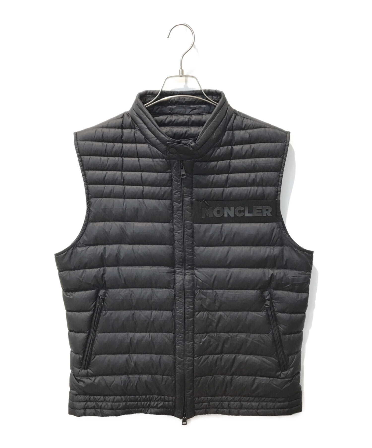 中古・古着通販】MONCLER (モンクレール) ダウンベスト ブラック