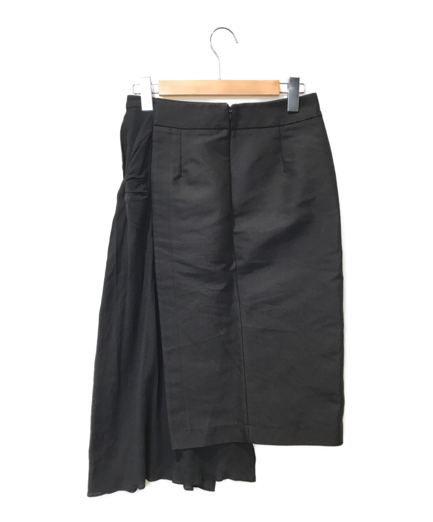 N°21 (ヌメロヴェントゥーノ) アシンメトリータイトスカート ブラック サイズ:40