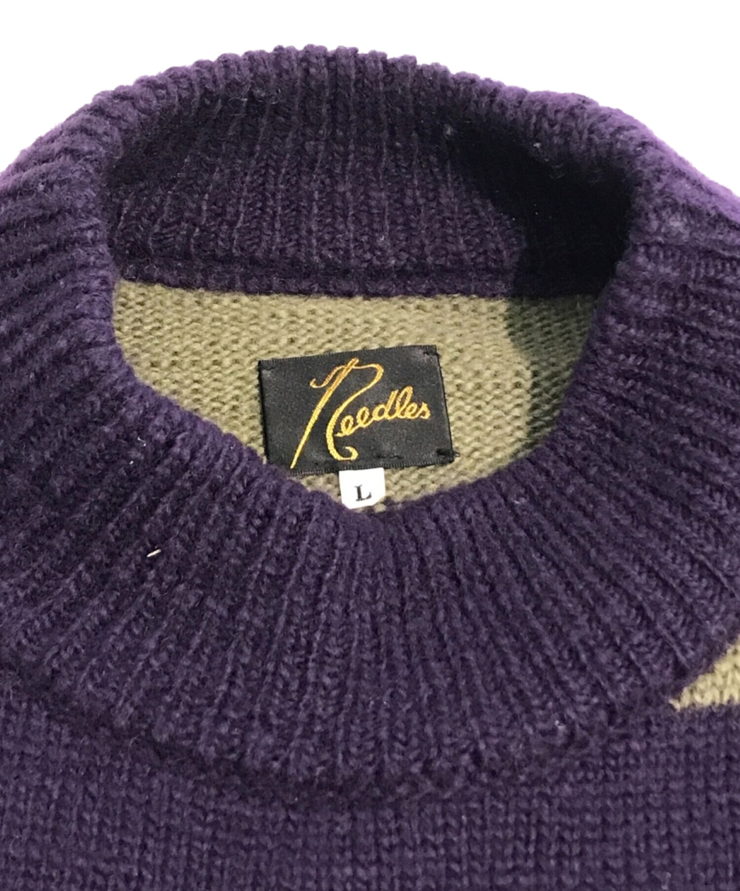 中古・古着通販】Needles (ニードルス) mock neck sweater グリーン