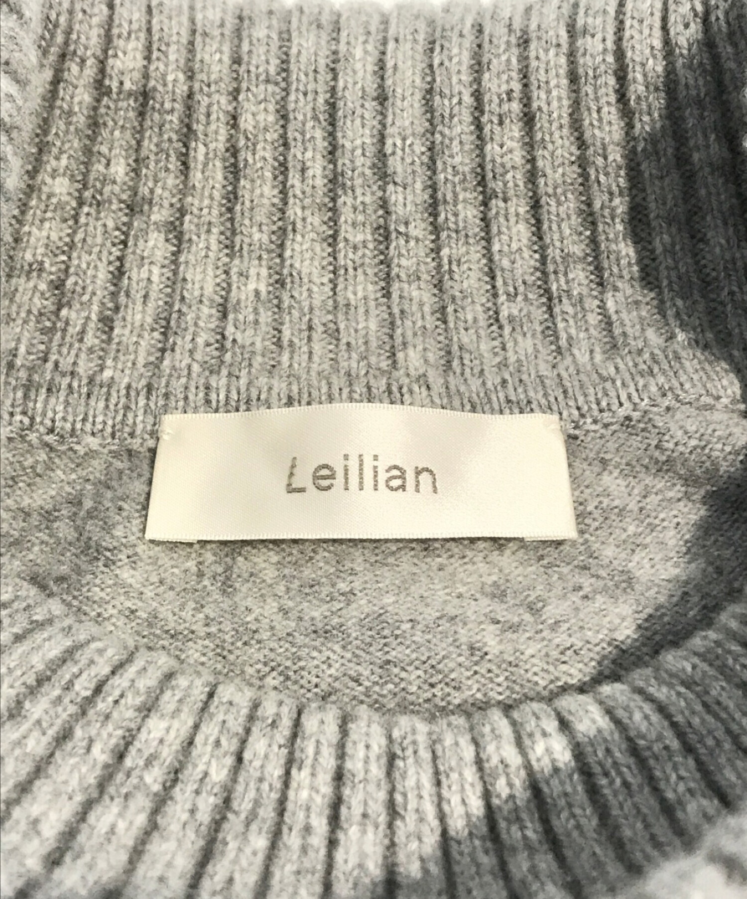 中古・古着通販】Leilian (レリアン) リラックスニット グレー サイズ