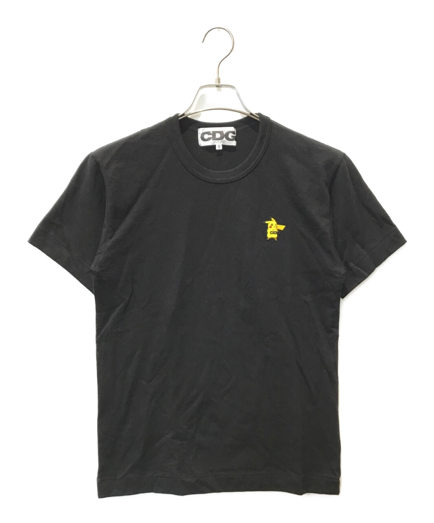 CDG×Pokemon (シーディージー×ポケモン) Tシャツ ブラック サイズ:S