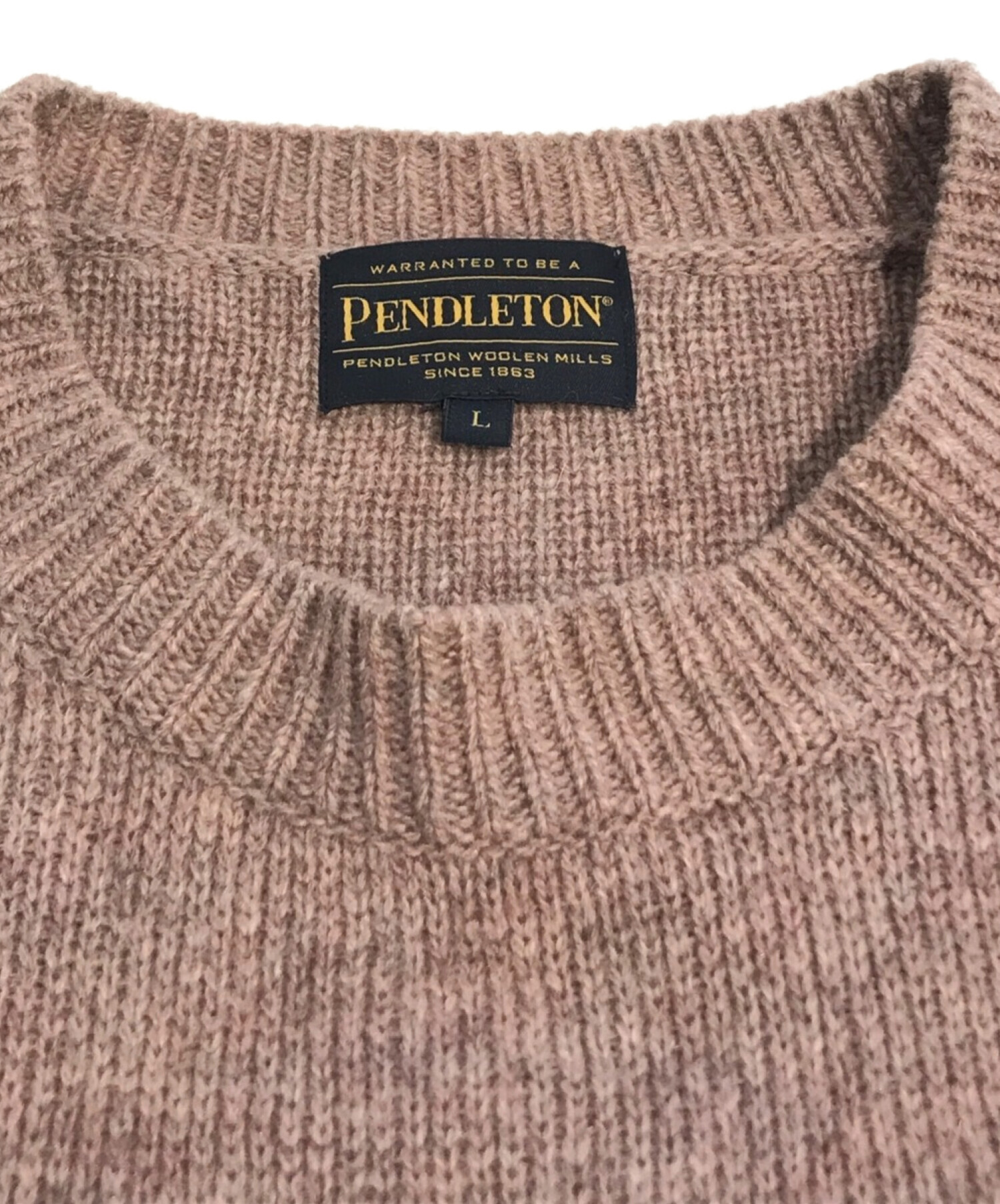 中古・古着通販】PENDLETON (ペンドルトン) ニット ブラウン サイズ:L