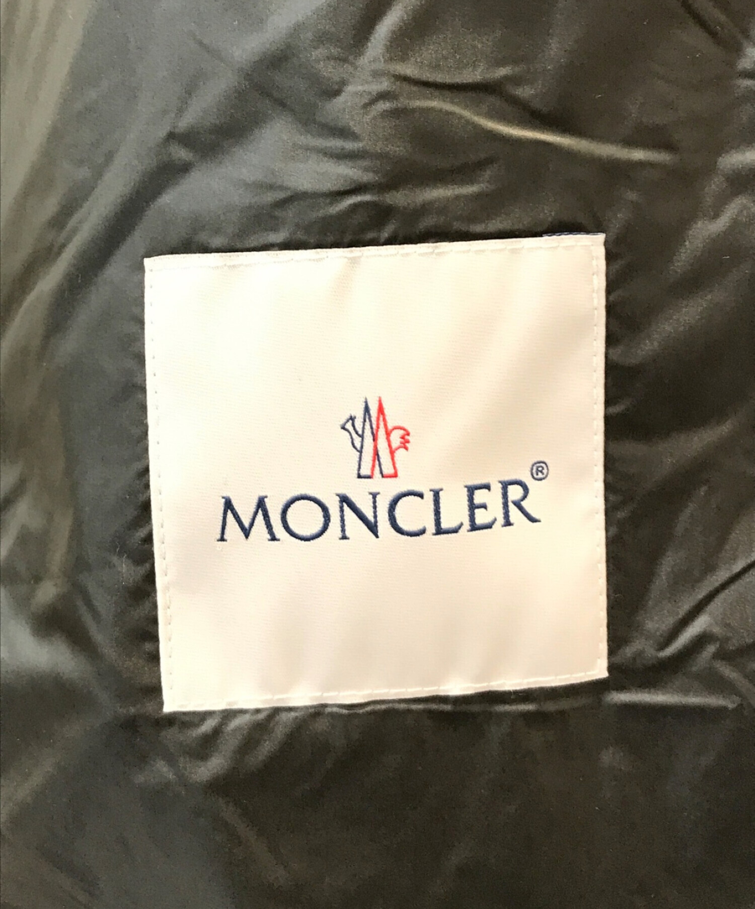 MONCLER (モンクレール) MA-1型ナイロン切替ライトダウンジャケット オリーブ サイズ:4