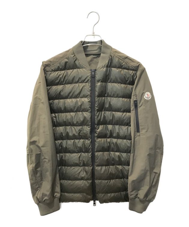 中古・古着通販】MONCLER (モンクレール) MA-1型ナイロン切替ライトダウンジャケット オリーブ サイズ:4｜ブランド・古着通販  トレファク公式【TREFAC FASHION】スマホサイト