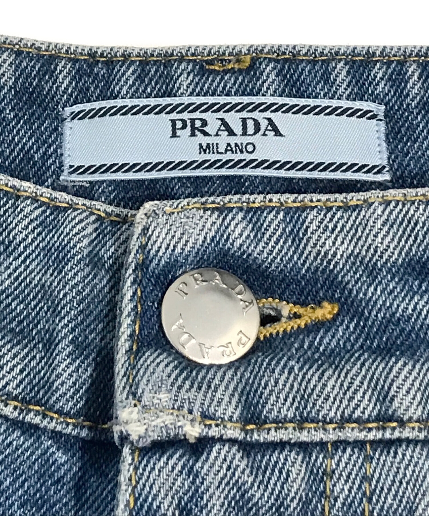 PRADA (プラダ) 5ポケットデニムパンツ ブルー サイズ:W24