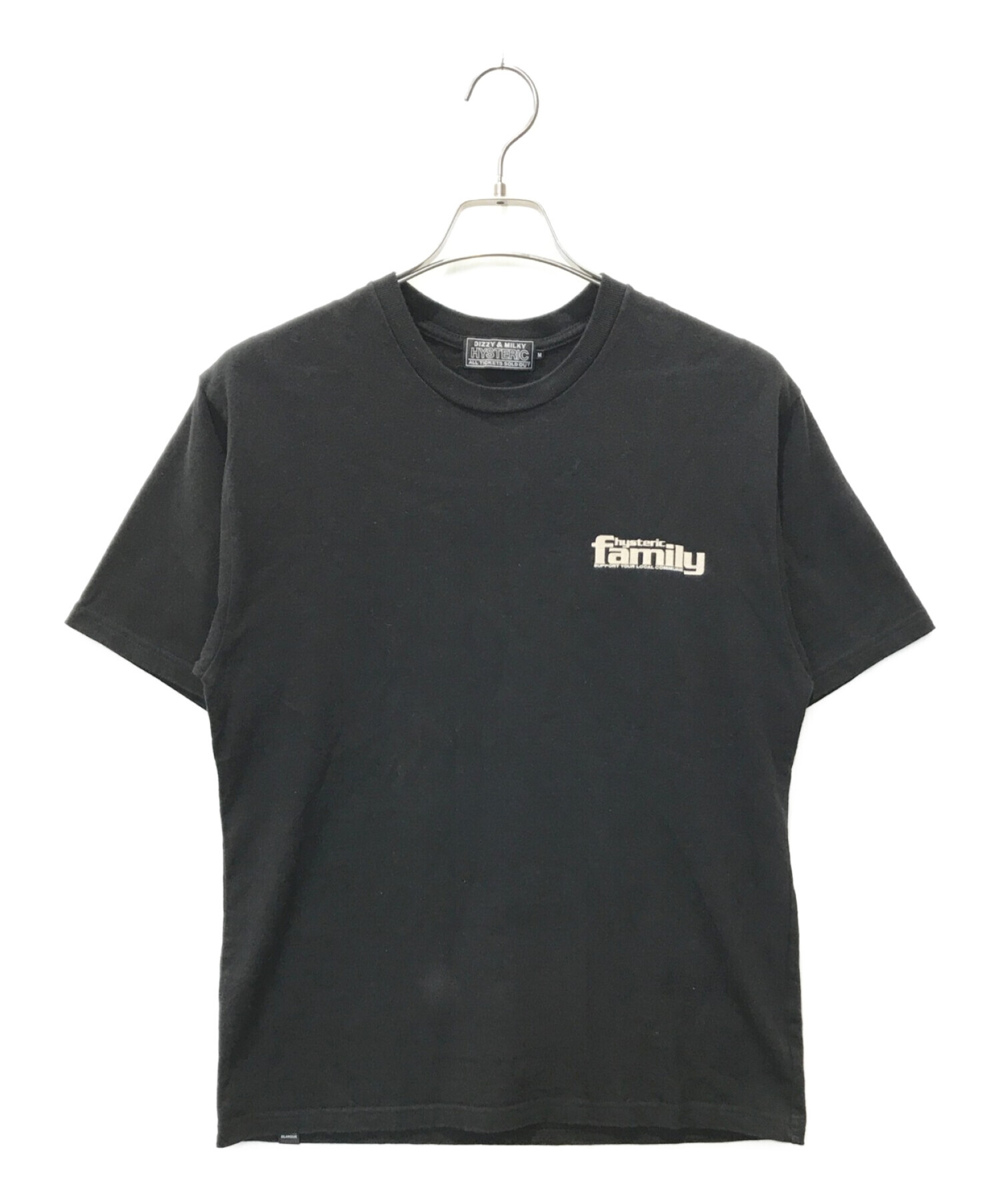 Hysteric Glamour (ヒステリックグラマー) HYSTERIC FAMILY Tシャツ ブラック サイズ:M