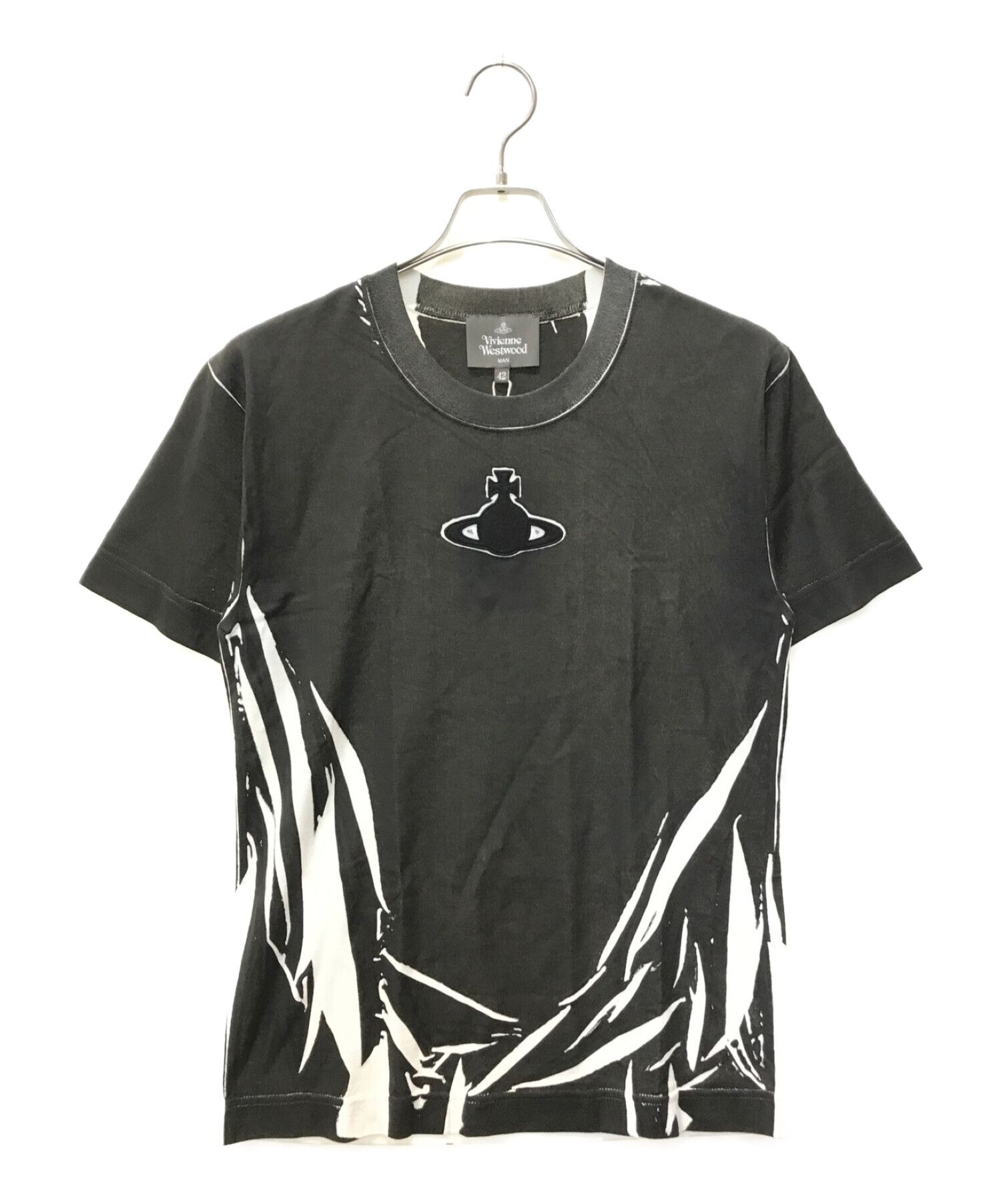 Tシャツ/カットソー(半袖/袖なし)Vivienne Westwood MANビッグTシャツ　ブラック