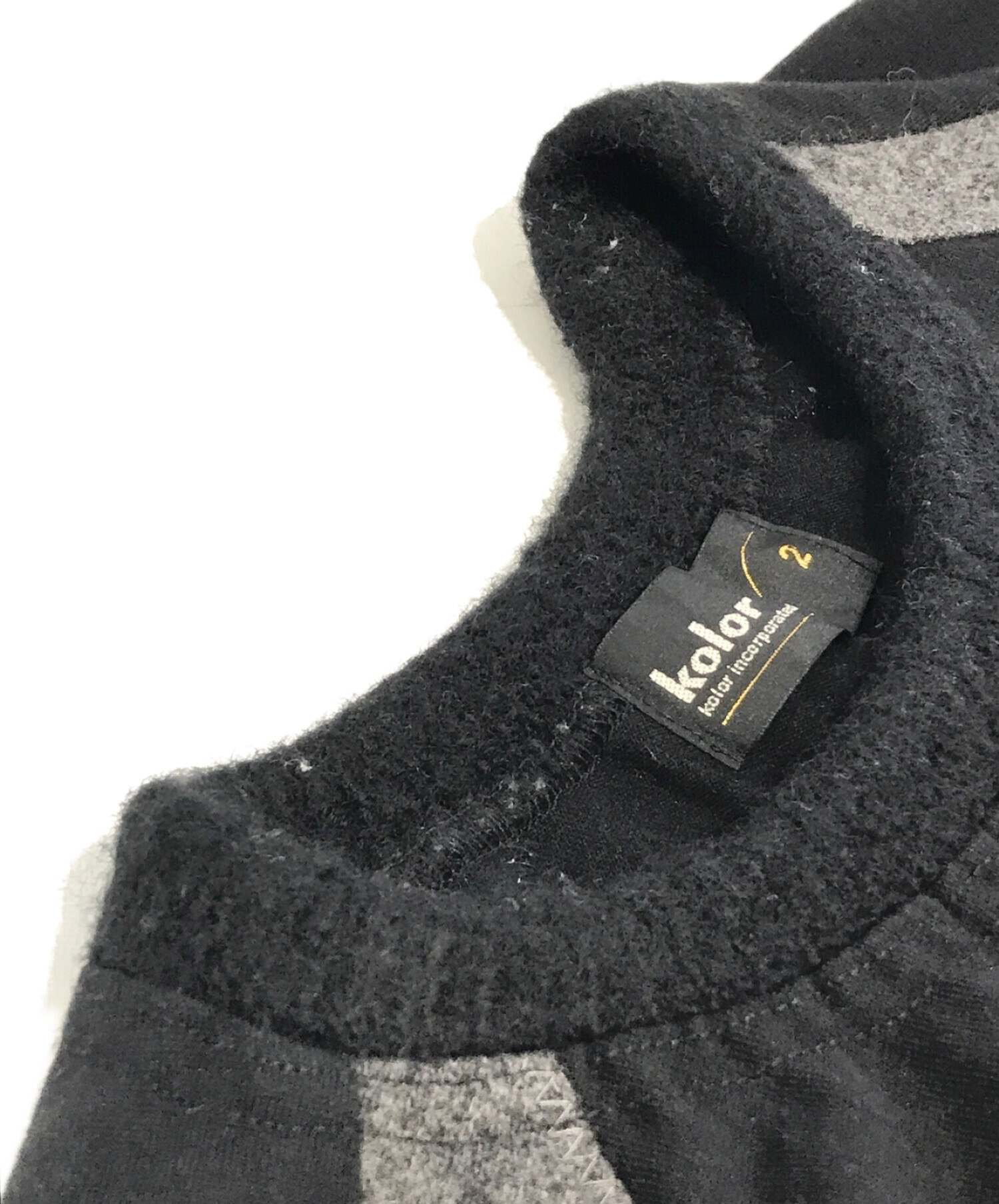 kolor 22AW KNIT POLO ニット 切替 ポロ カットソートップス