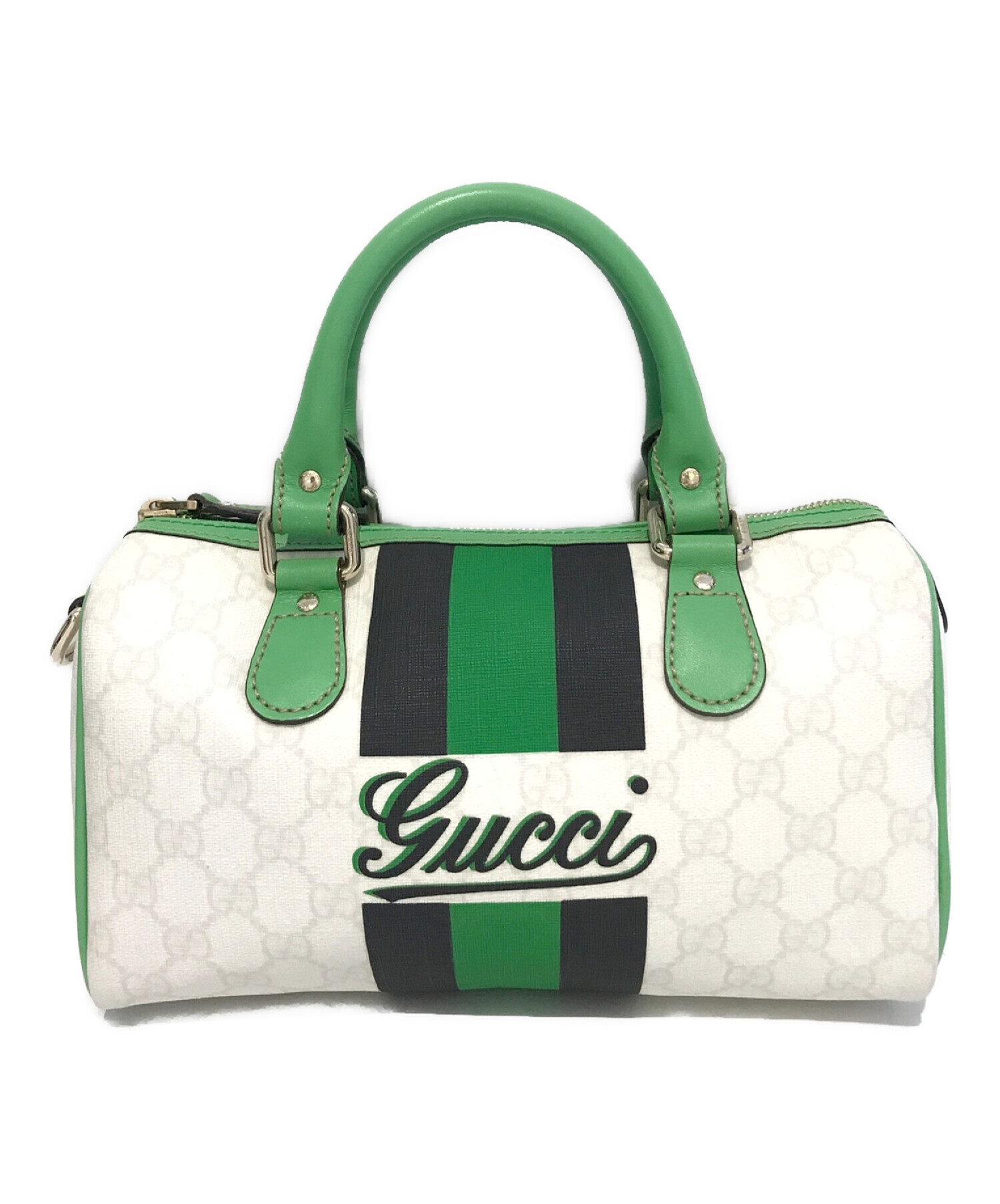 GUCCI (グッチ) ミニボストンバッグ グリーン