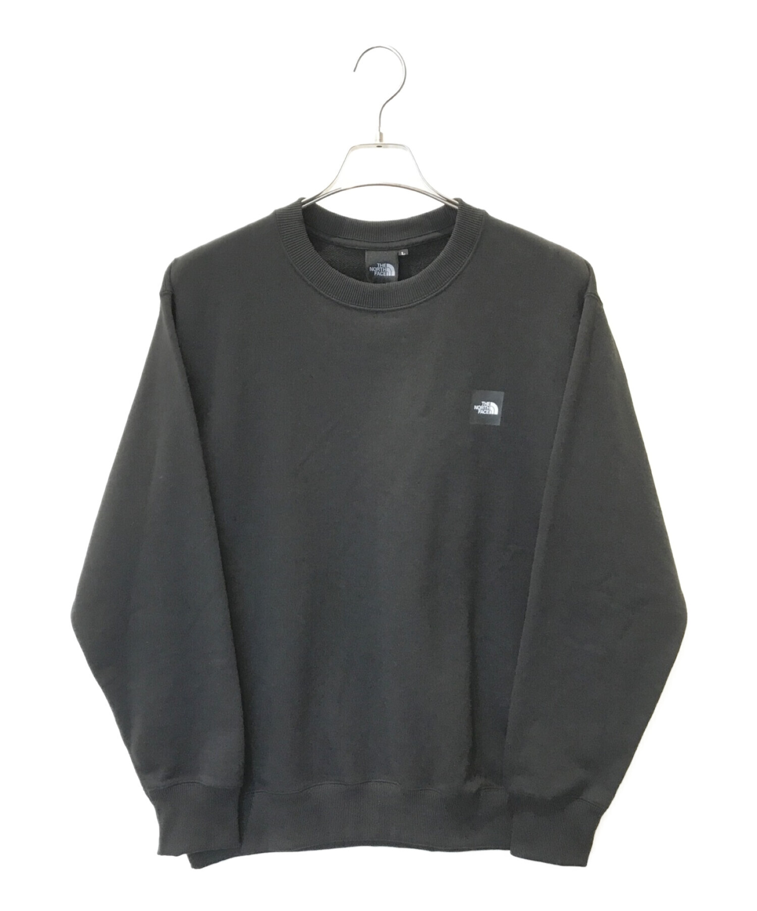 THE NORTH FACE (ザ ノース フェイス) Heather Logo Crew ブラック サイズ:L 未使用品