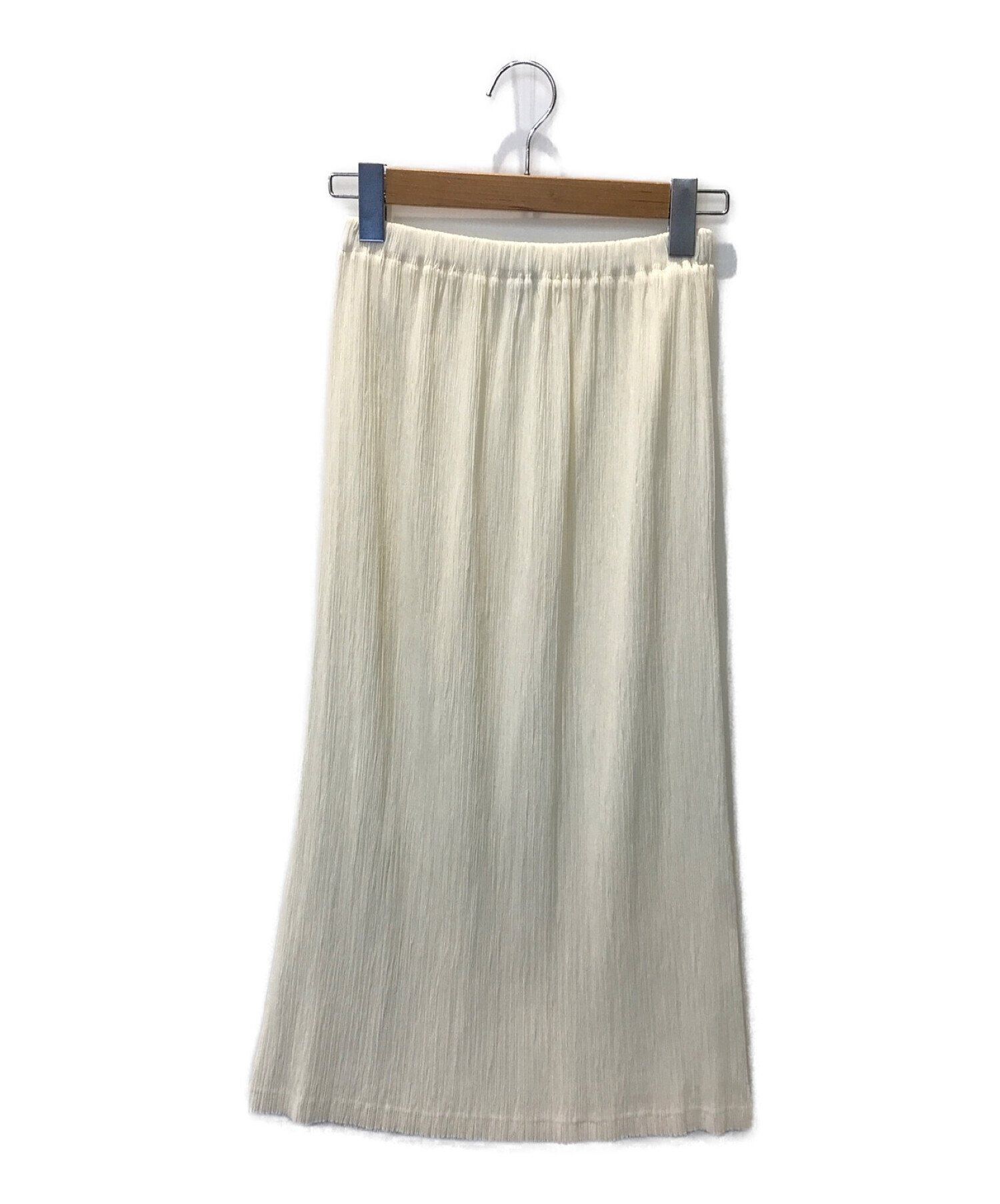 ISSEY MIYAKE FETE (イッセイミヤケフェット) プリーツスカート ホワイト サイズ:2