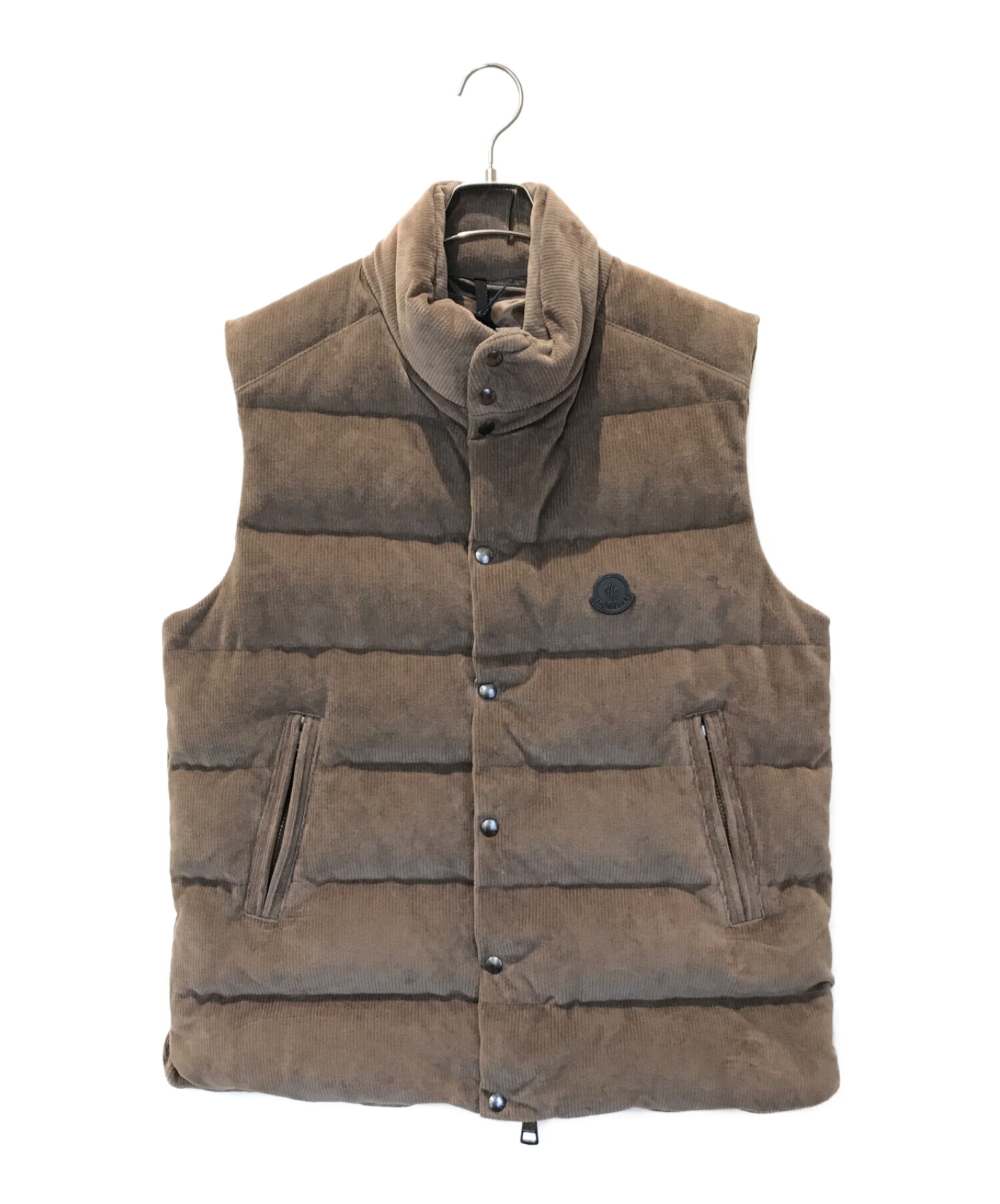 中古・古着通販】MONCLER (モンクレール) ダウンベスト ベージュ