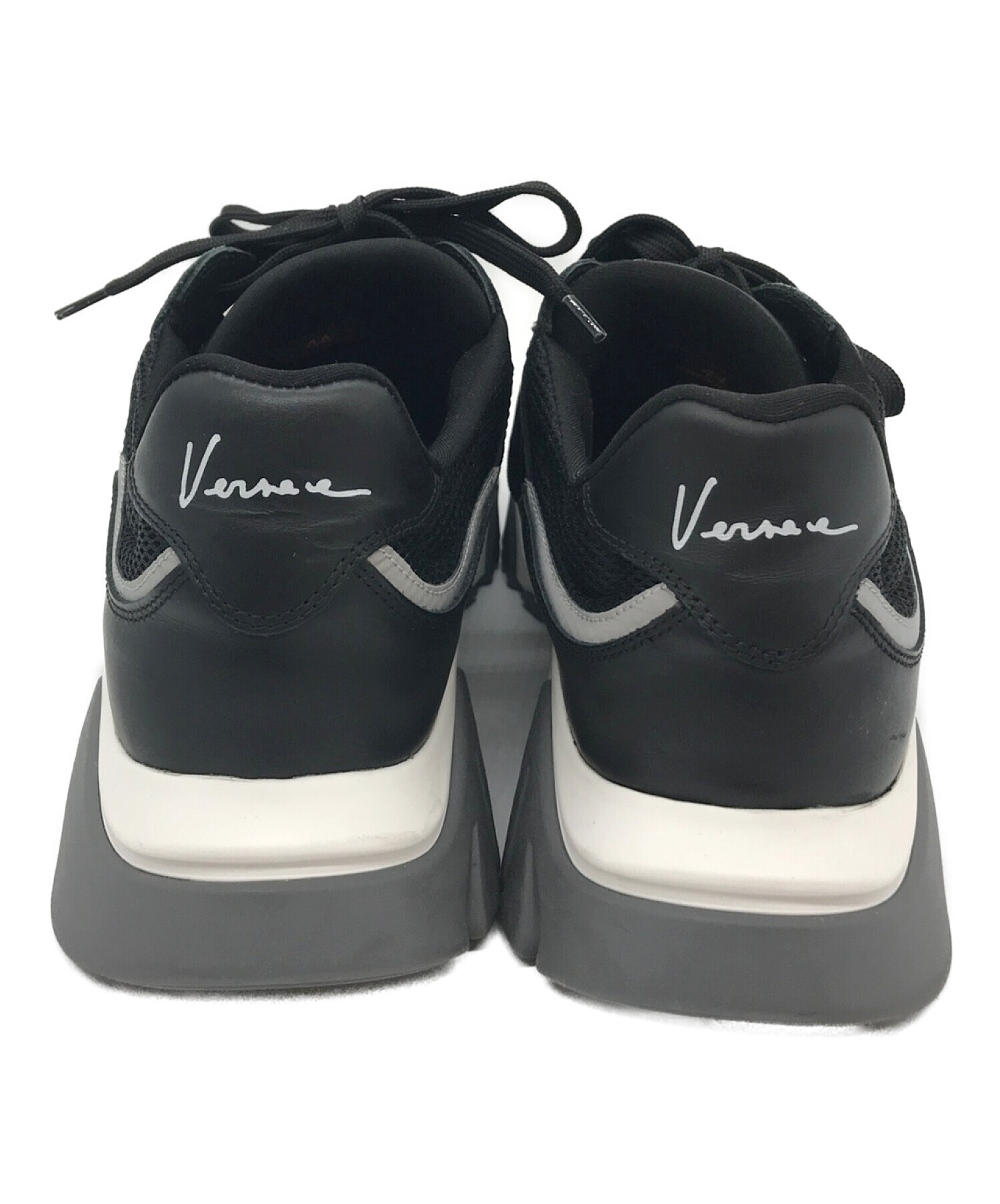 中古・古着通販】VERSACE (ヴェルサーチ) Squalo Chunky Sneakers ブラック サイズ:27｜ブランド・古着通販  トレファク公式【TREFAC FASHION】スマホサイト