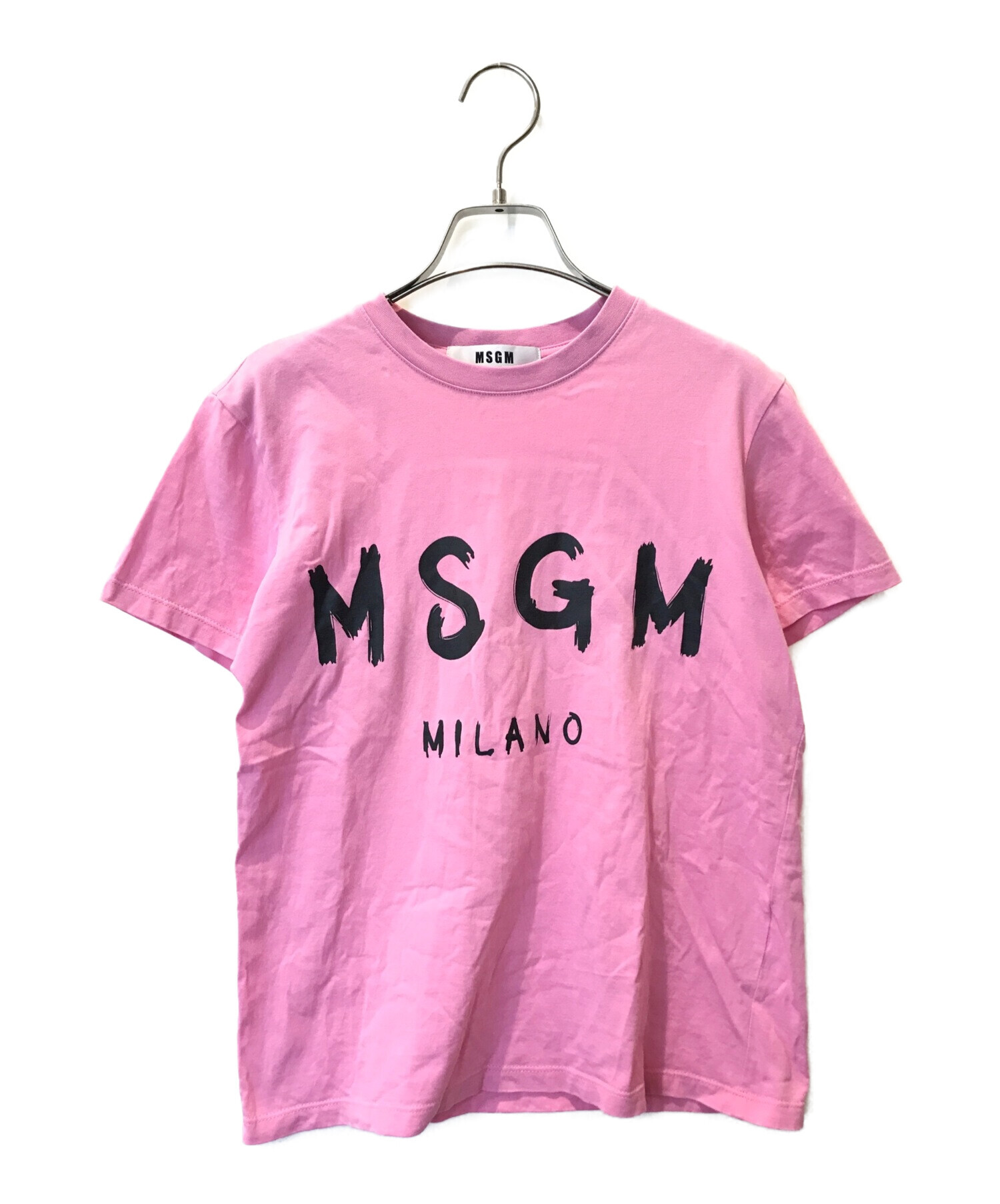 中古・古着通販】MSGM (エムエスジーエム) Tシャツ ピンク サイズ:M