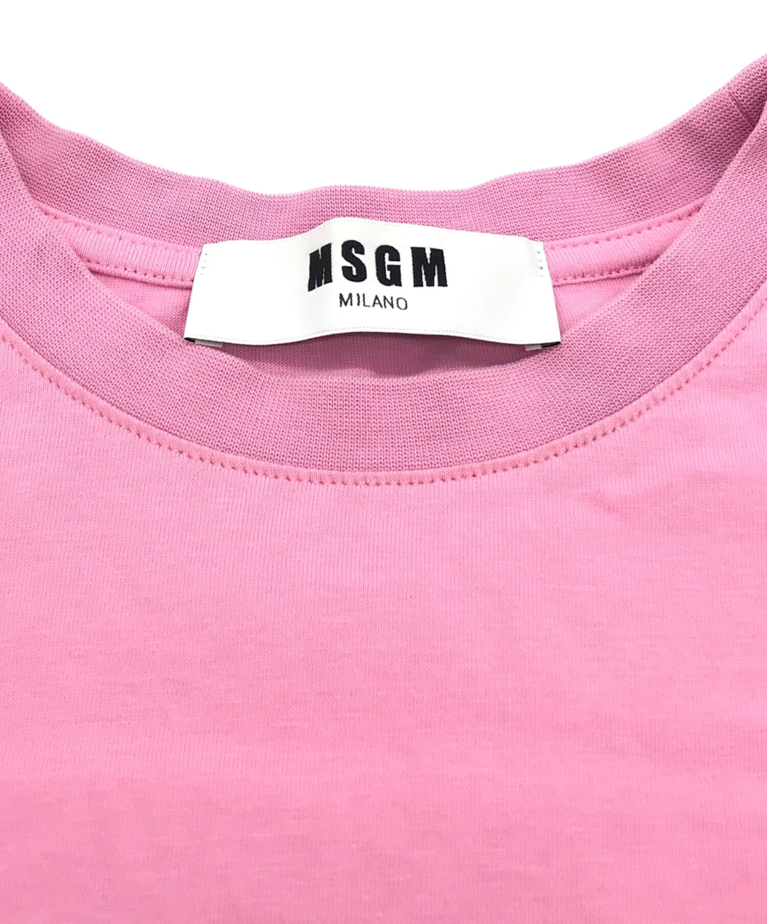 中古・古着通販】MSGM (エムエスジーエム) Tシャツ ピンク サイズ:M