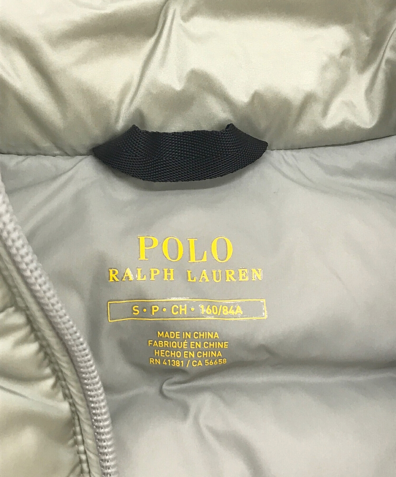 POLO RALPH LAUREN (ポロ・ラルフローレン) ダウンベスト グレー サイズ:S