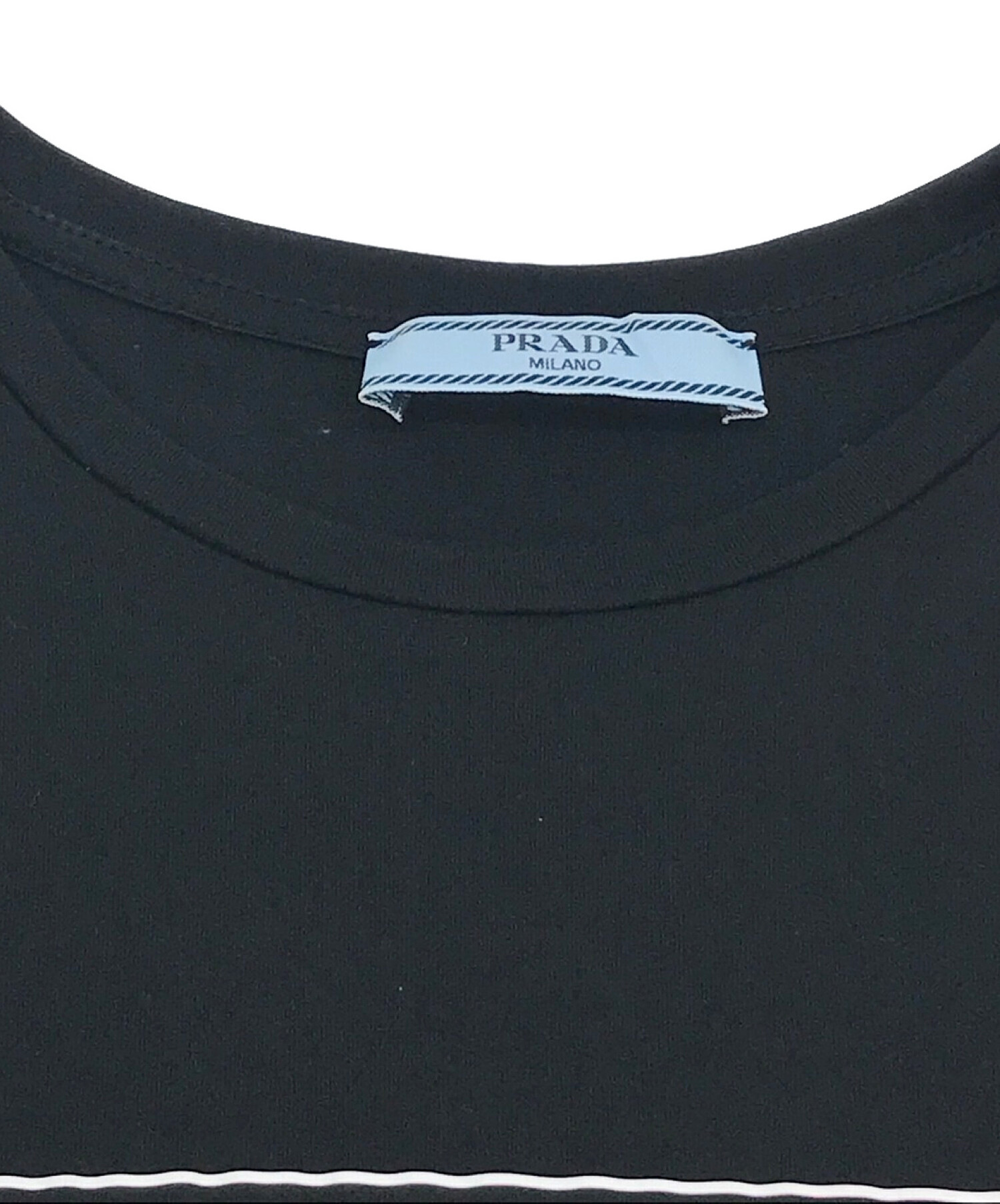 中古・古着通販】PRADA (プラダ) Tシャツ ブラック サイズ:40