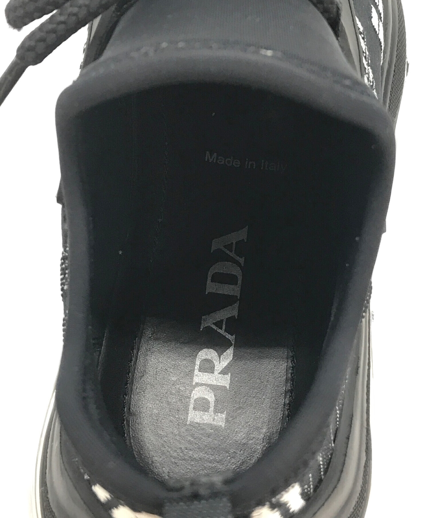 PRADA (プラダ) スニーカー ブラック サイズ:381/2