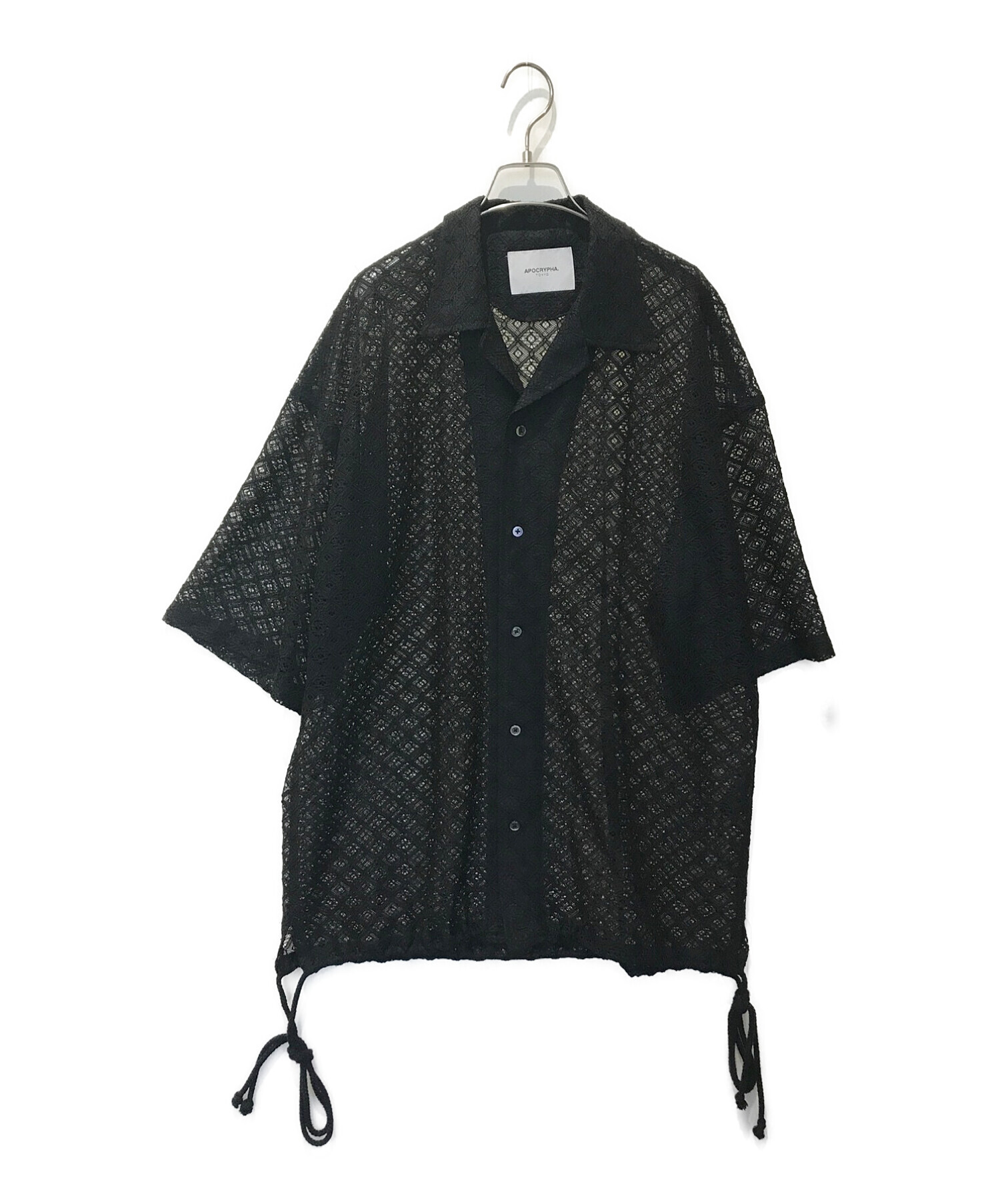 APOCRYPHA. アポクリファ OPEN COLLAR LACE SHIRT - シャツ