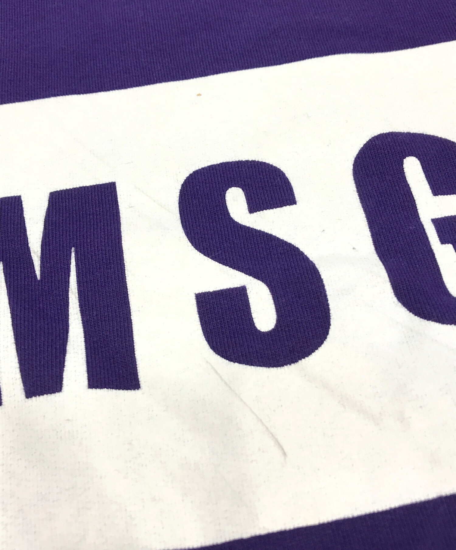 MSGM エムエスジーエム 新品 ロゴ スウェット パープル SサイズXSも出品しております