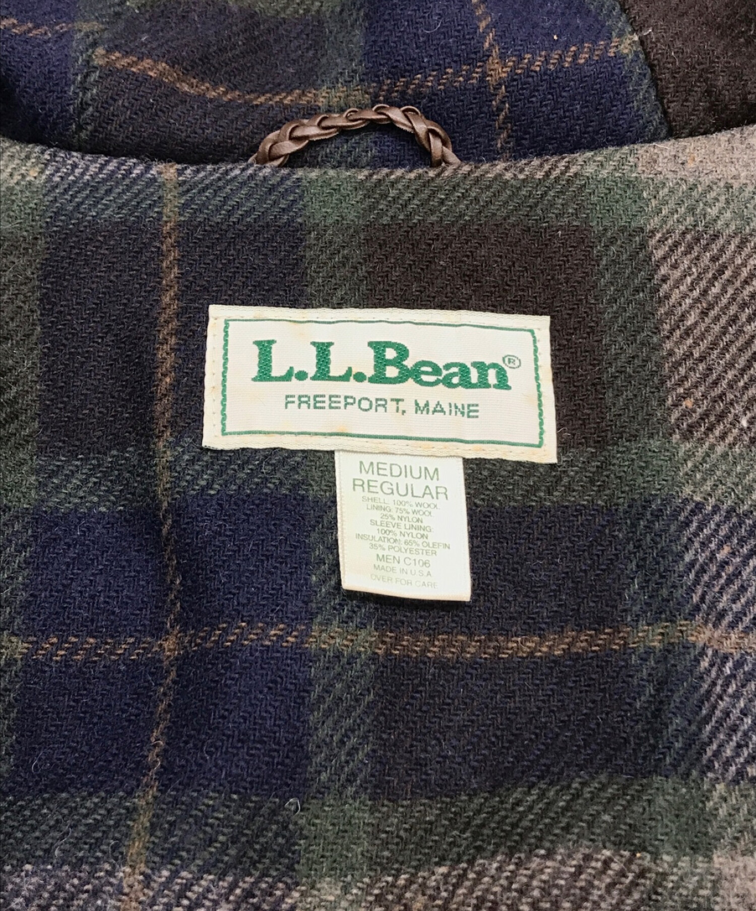 サイズ表記サイズ12肩幅SALE///// 90年代 USA製 L.L.Bean エルエルビーン ウール ダッフルコート ネイビー (レディース 12)  P3042