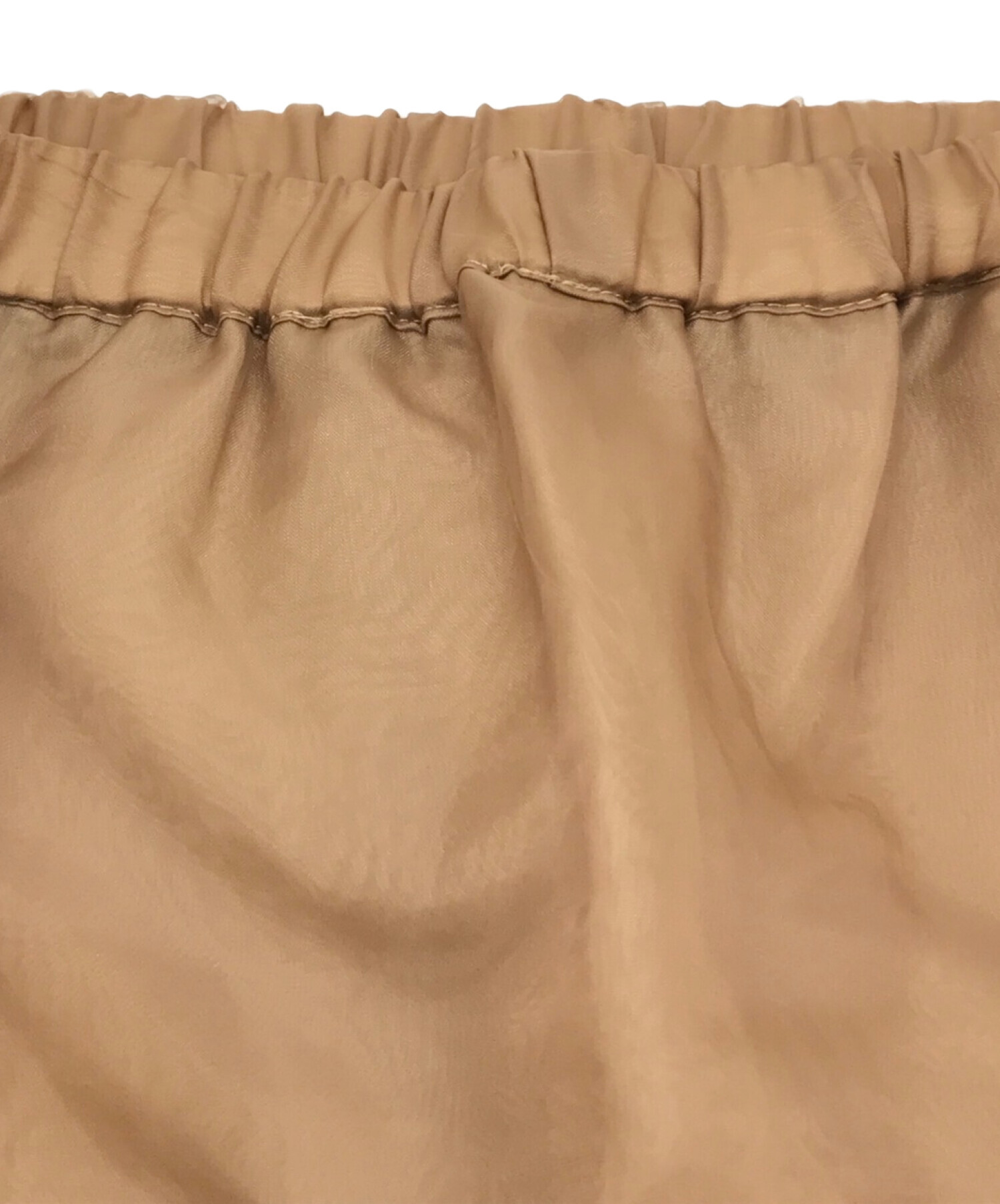 Ameri VINTAGE (アメリヴィンテージ) PLEATS UNDER SHEER SKIRT ブラウン サイズ:不明