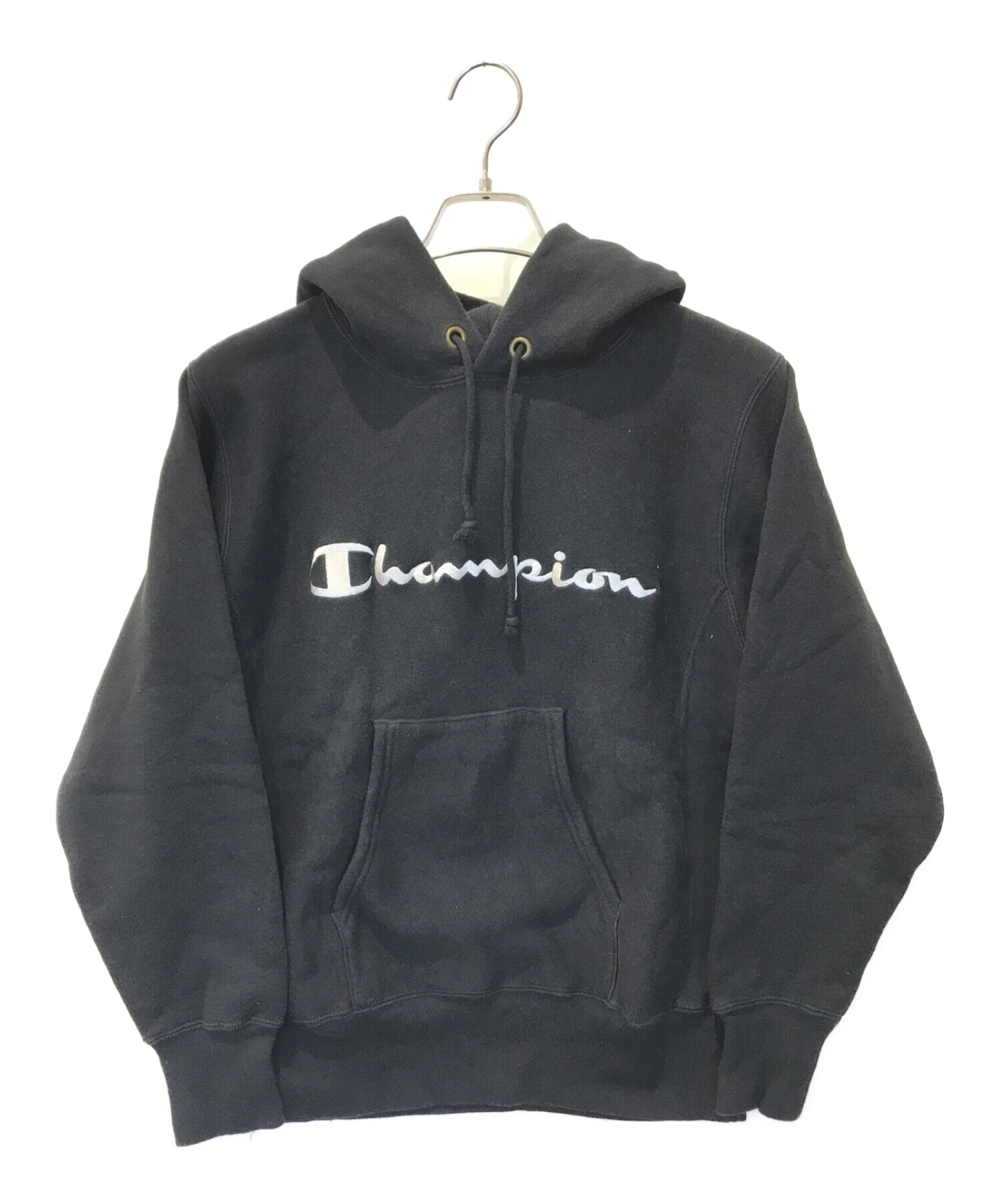 Champion (チャンピオン) リバースウィーブパーカー ブラック サイズ:M