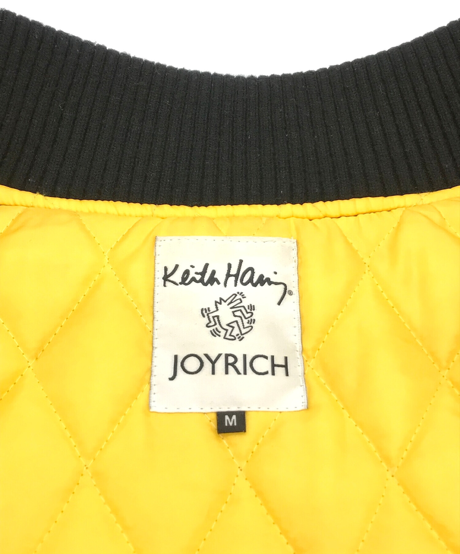 JOYRICH×Keith Haring (ジョイリッチ×キースヘリング) スタジャン ブラック サイズ:M