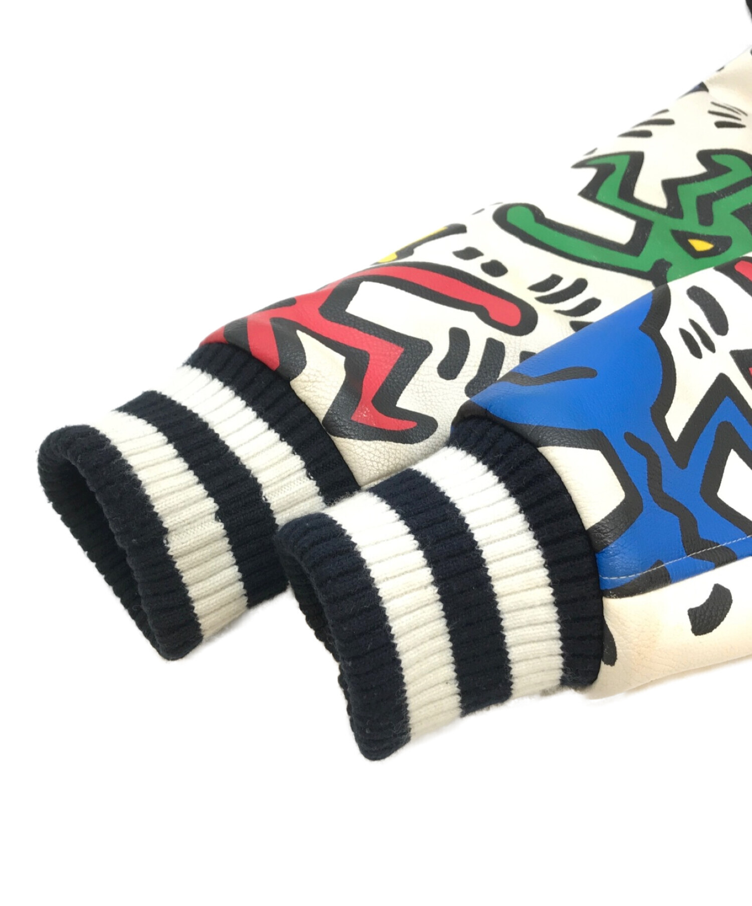 JOYRICH×Keith Haring (ジョイリッチ×キースヘリング) スタジャン ブラック サイズ:M