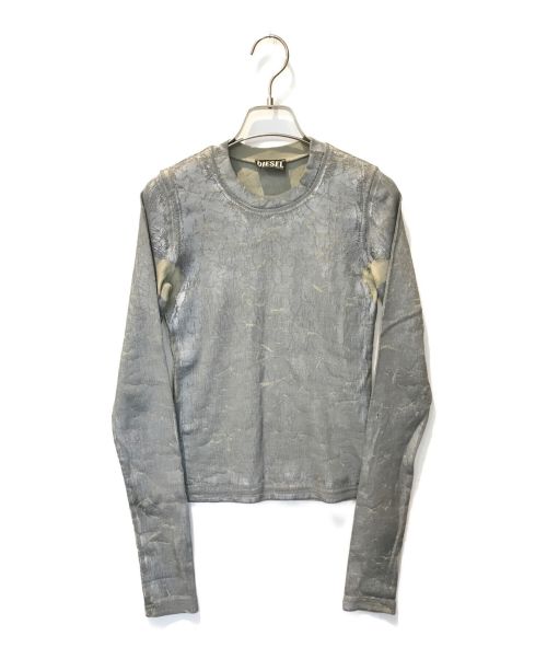 中古・古着通販】DIESEL (ディーゼル) Long-sleeve T-shirt with crack