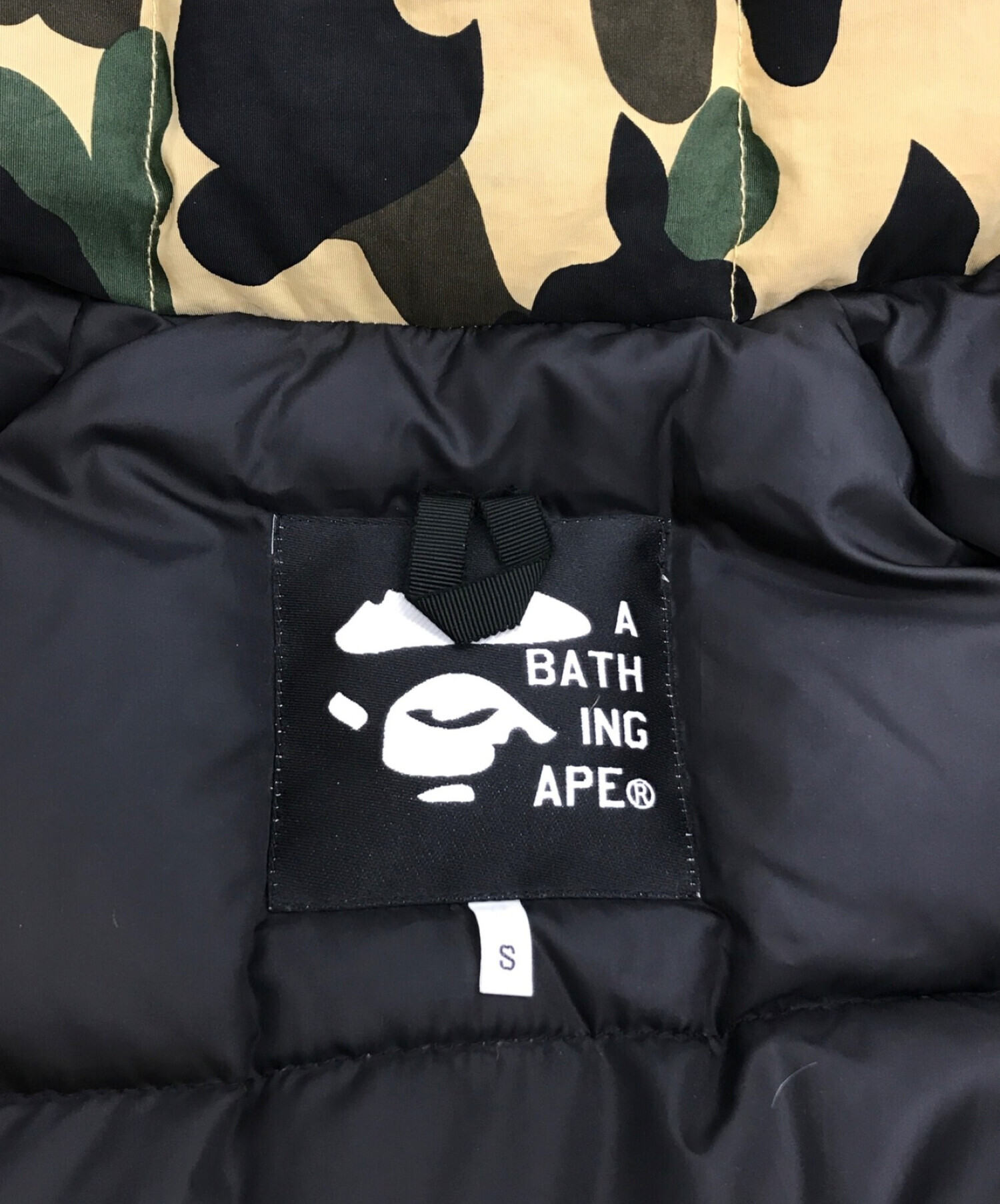 激安 購入時店内試着のみ APE BAPE エイプ シャーク スノボダウンJKT-