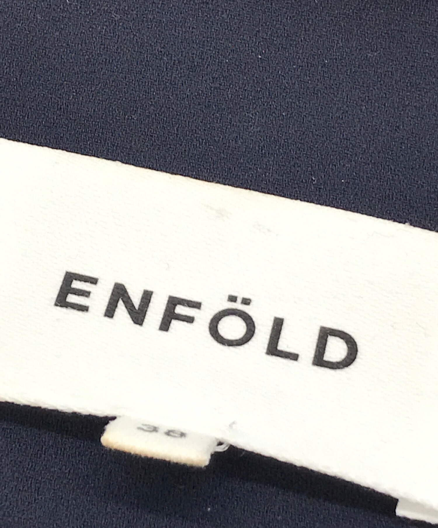 購入オーダー ENFOLD エンフォルド ワンピース 38(M位) 濃紺 【古着 