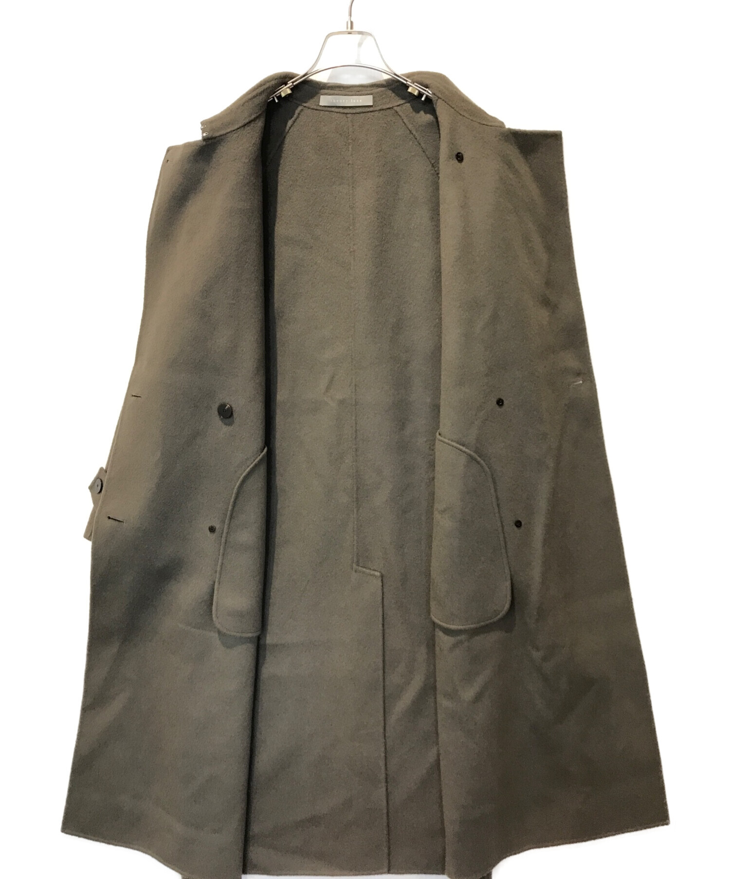 Theory セオリー　カシミヤ混　ダブルフェイス　トレンチ型　ロングコート定価約95000円
