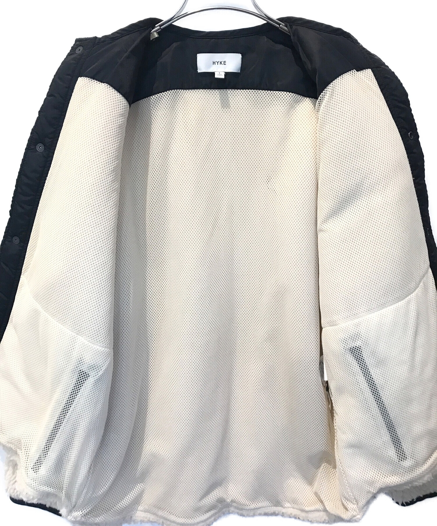 中古・古着通販】HYKE (ハイク) FAUX SHEARLING JACKET アイボリー サイズ:1｜ブランド・古着通販  トレファク公式【TREFAC FASHION】スマホサイト