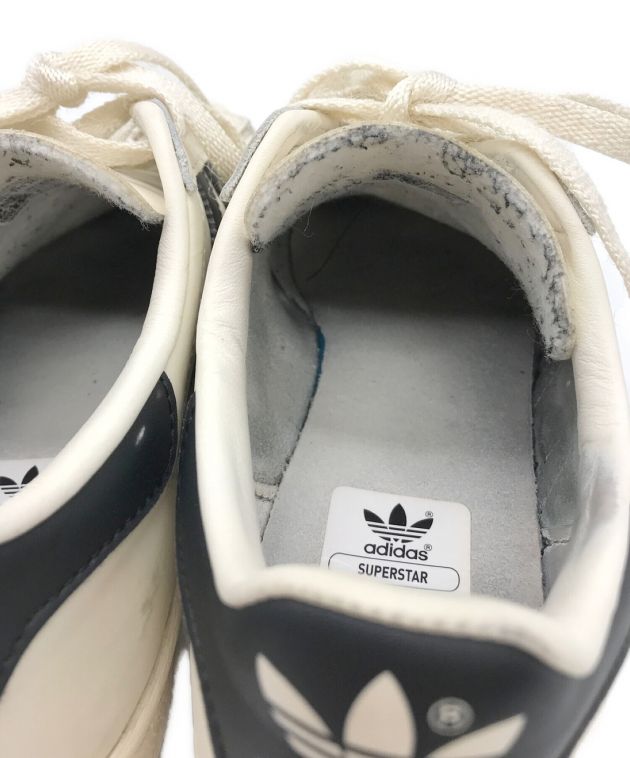 中古・古着通販】adidas (アディダス) レザースニーカー ホワイト