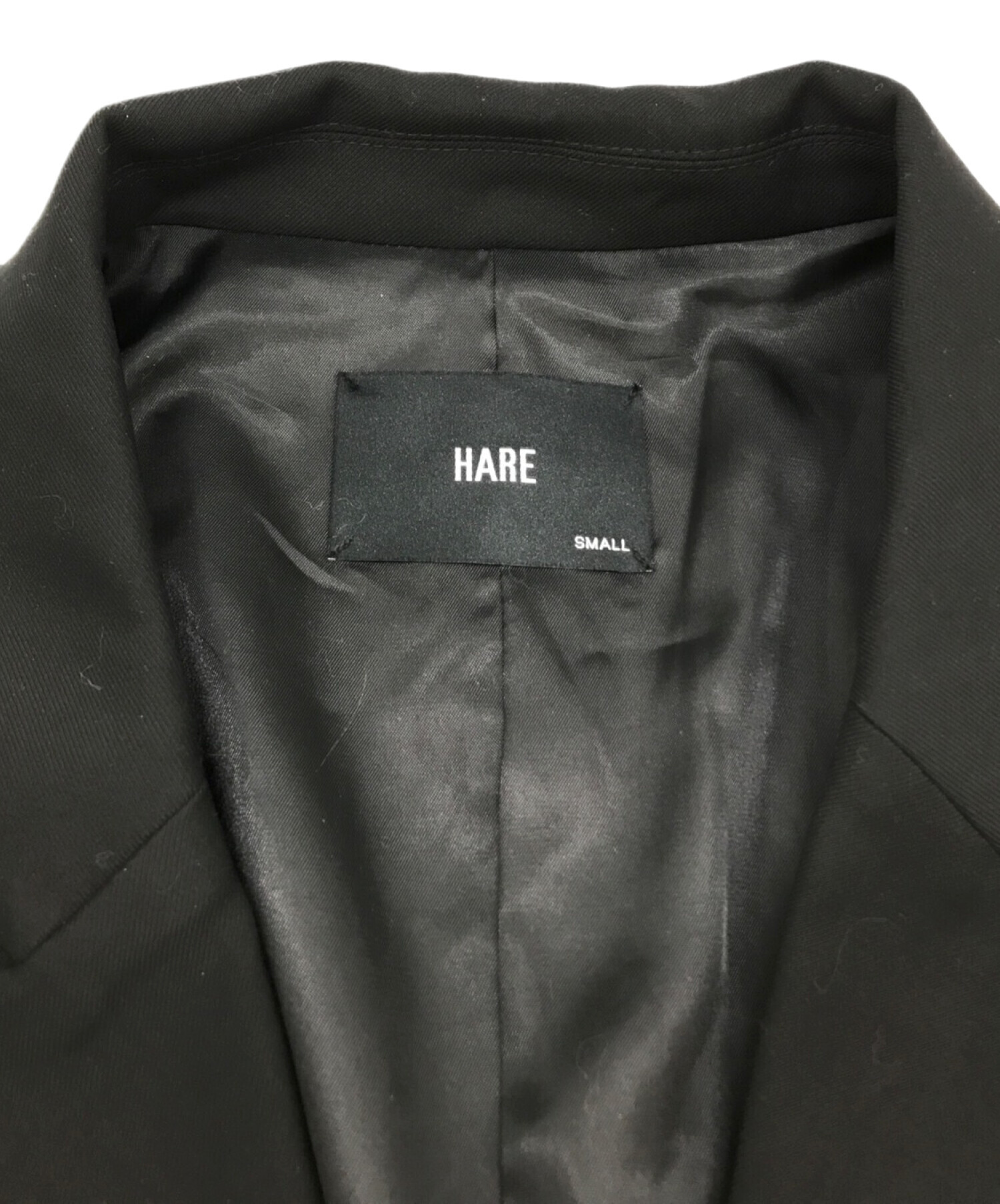 中古・古着通販】HARE (ハレ) ジャケット ブラック サイズ:S 未使用品