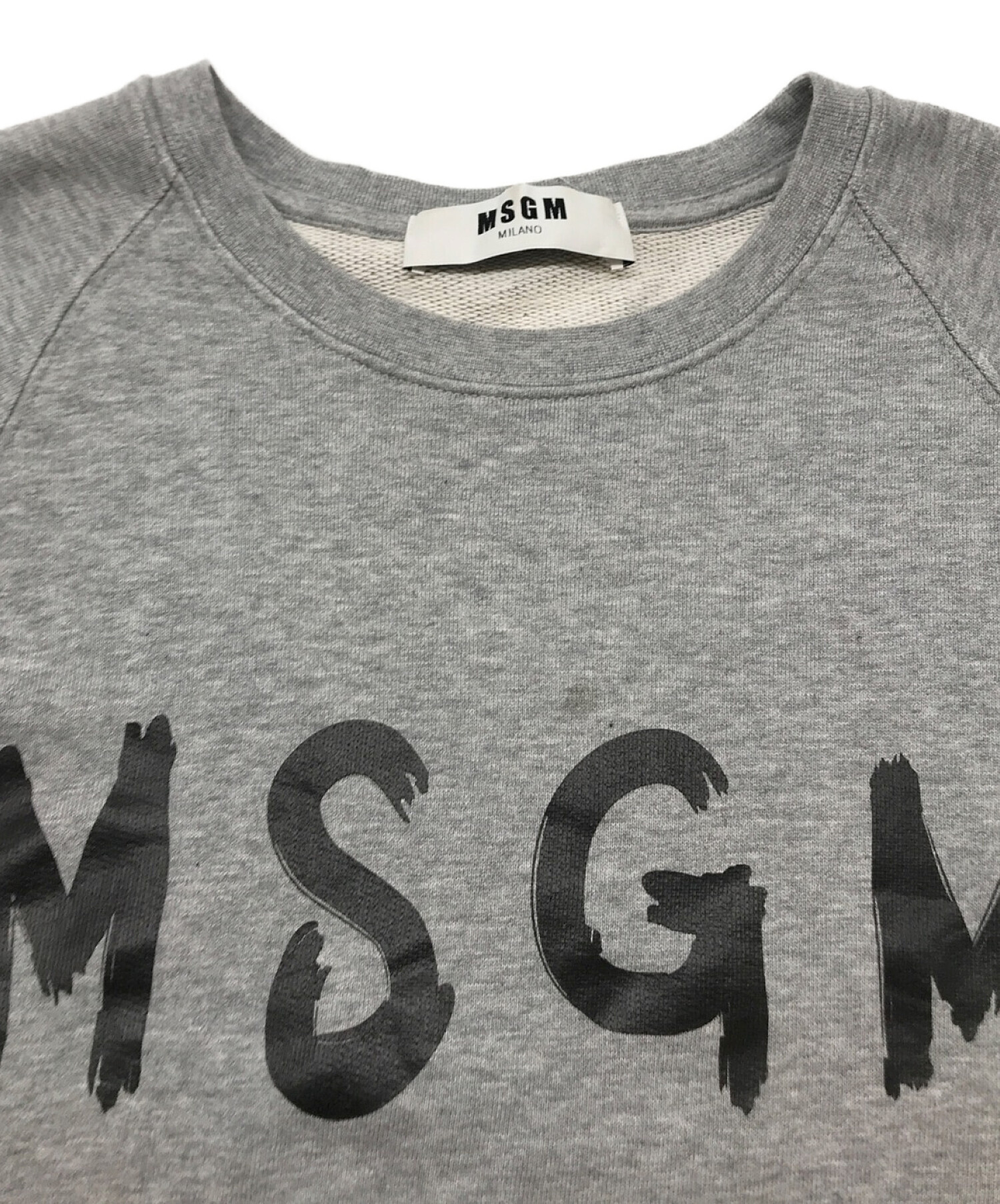 MSGM (エムエスジーエム) ロゴスウェット グレー サイズ:M