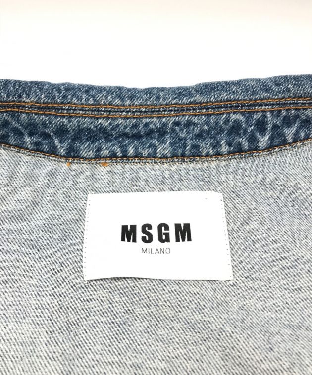 MSGM (エムエスジーエム) デニムジャケット インディゴ サイズ:54