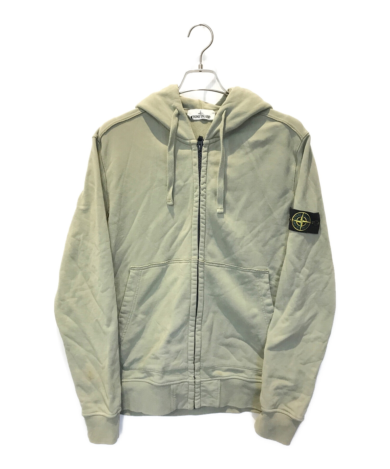 STONE ISLAND (ストーンアイランド) フルジップパーカー グリーン サイズ:XL