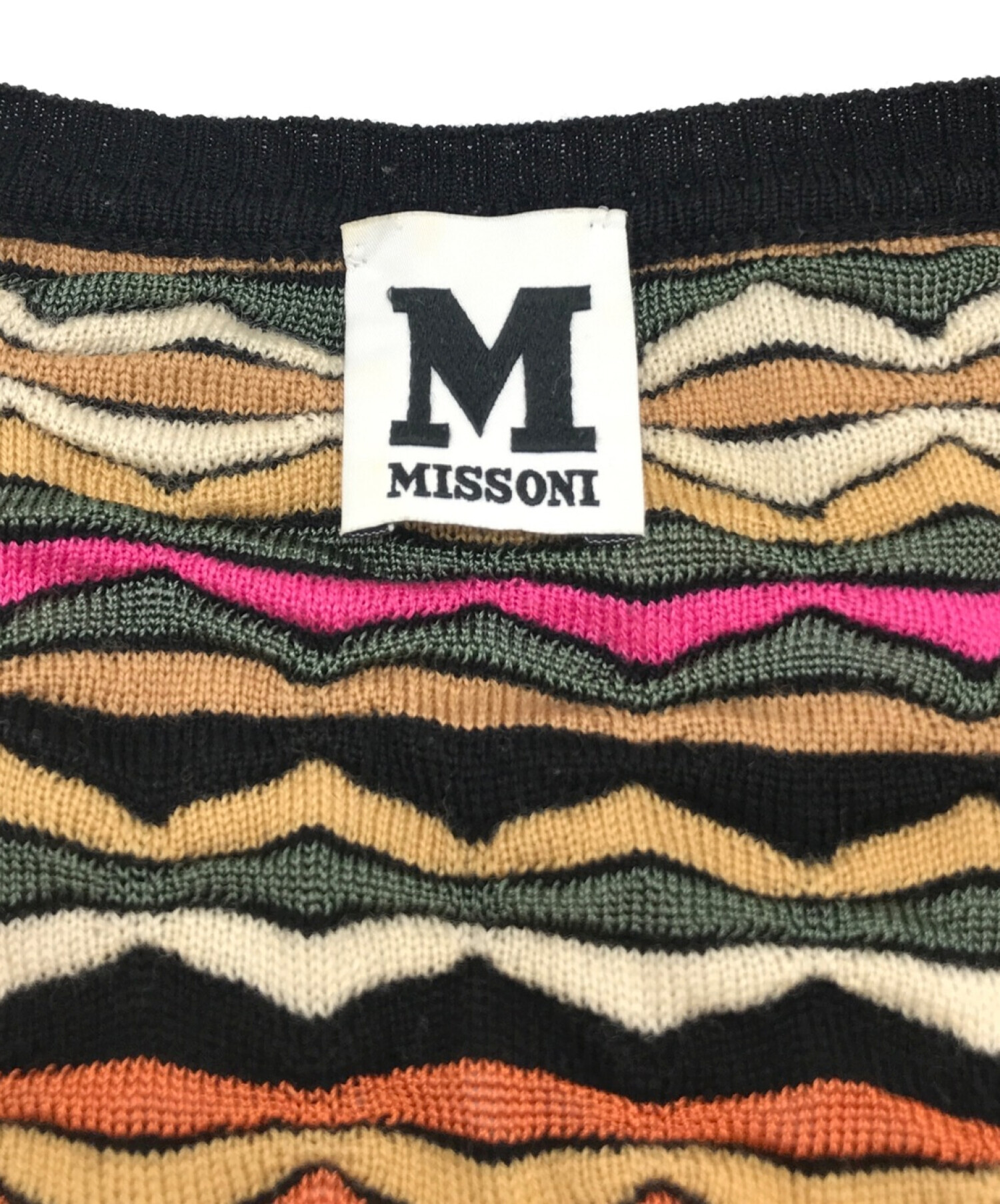 中古・古着通販】missoni (ミッソーニ) ニットワンピース マルチカラー 