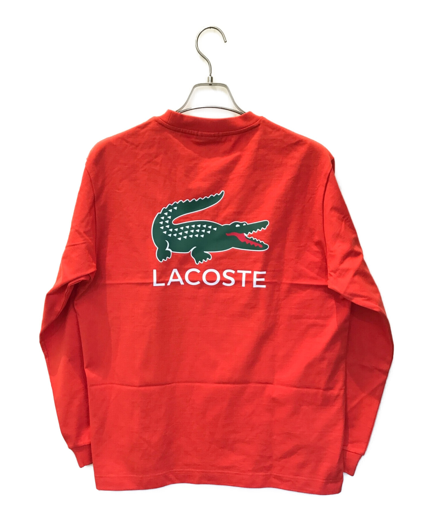 LACOSTE (ラコステ) ビッグワニロンT オレンジ サイズ:M