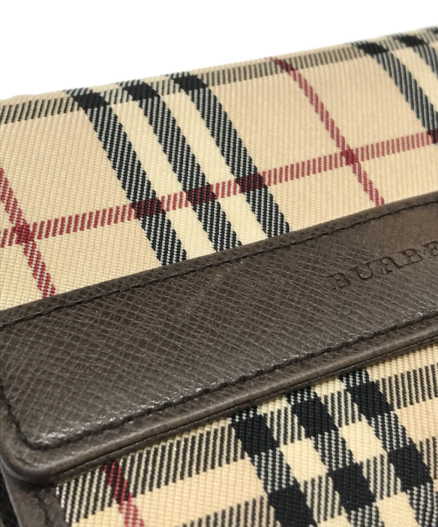 中古・古着通販】BURBERRY (バーバリー) ノヴァチェックコンパクトウォレット ブラウン｜ブランド・古着通販 トレファク公式【TREFAC  FASHION】スマホサイト