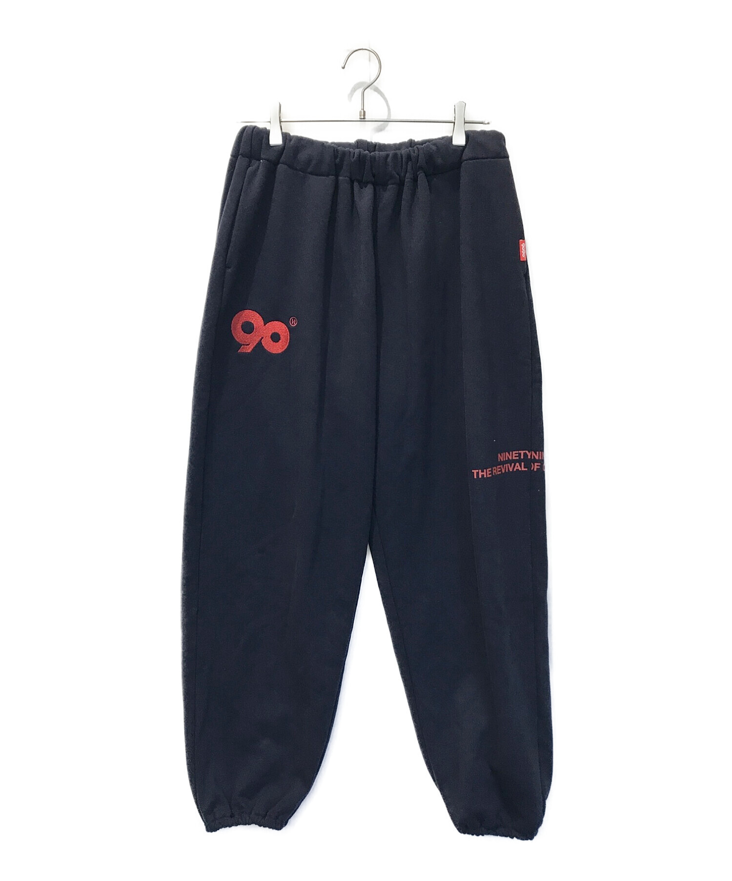 9090 (ナインティナインティ) 90 Logo Sweat Pants ネイビー サイズ:L