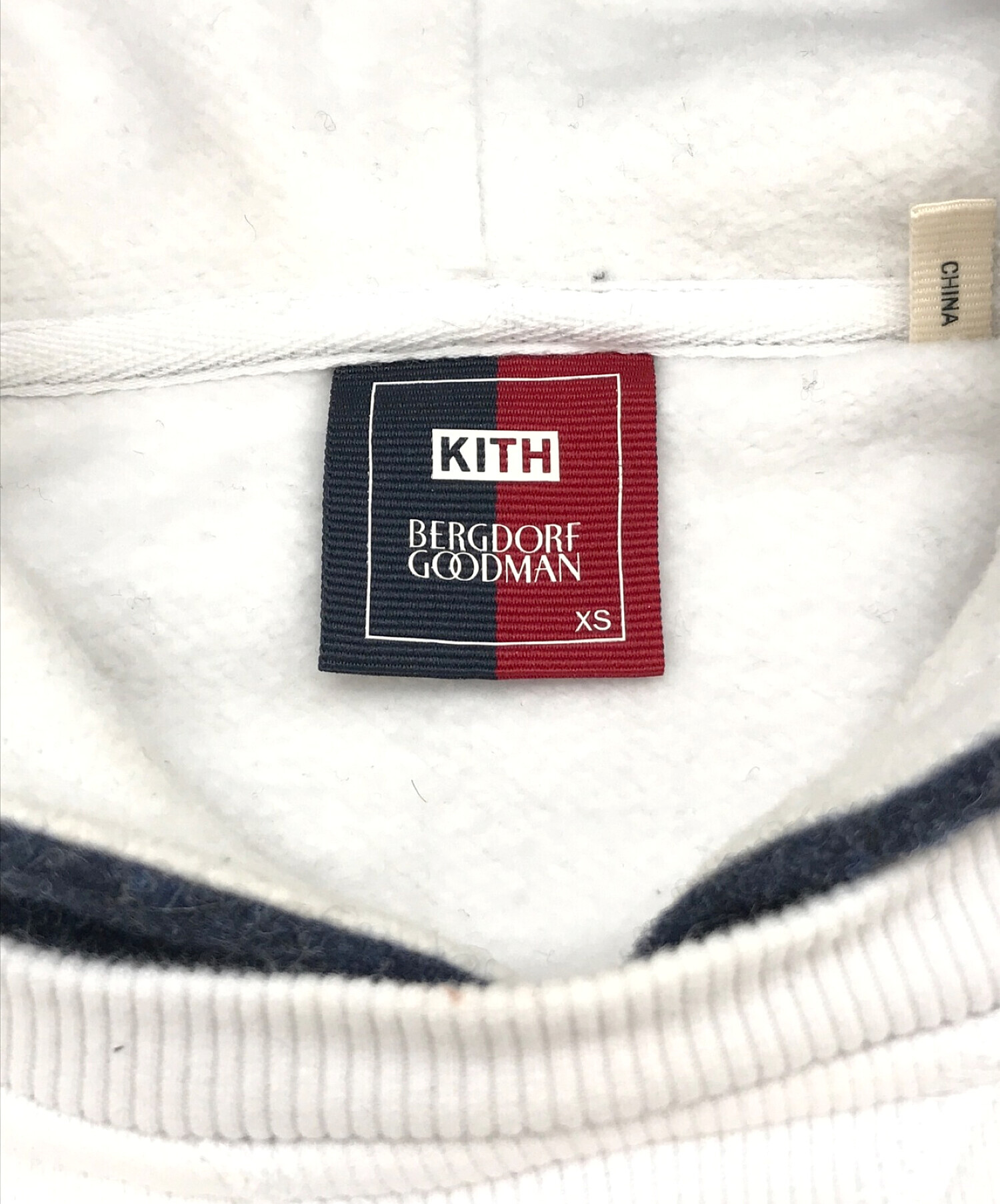 KITH (キス) Bergdorf Goodman (バーグドルフ グッドマン) パーカー ホワイト サイズ:XS