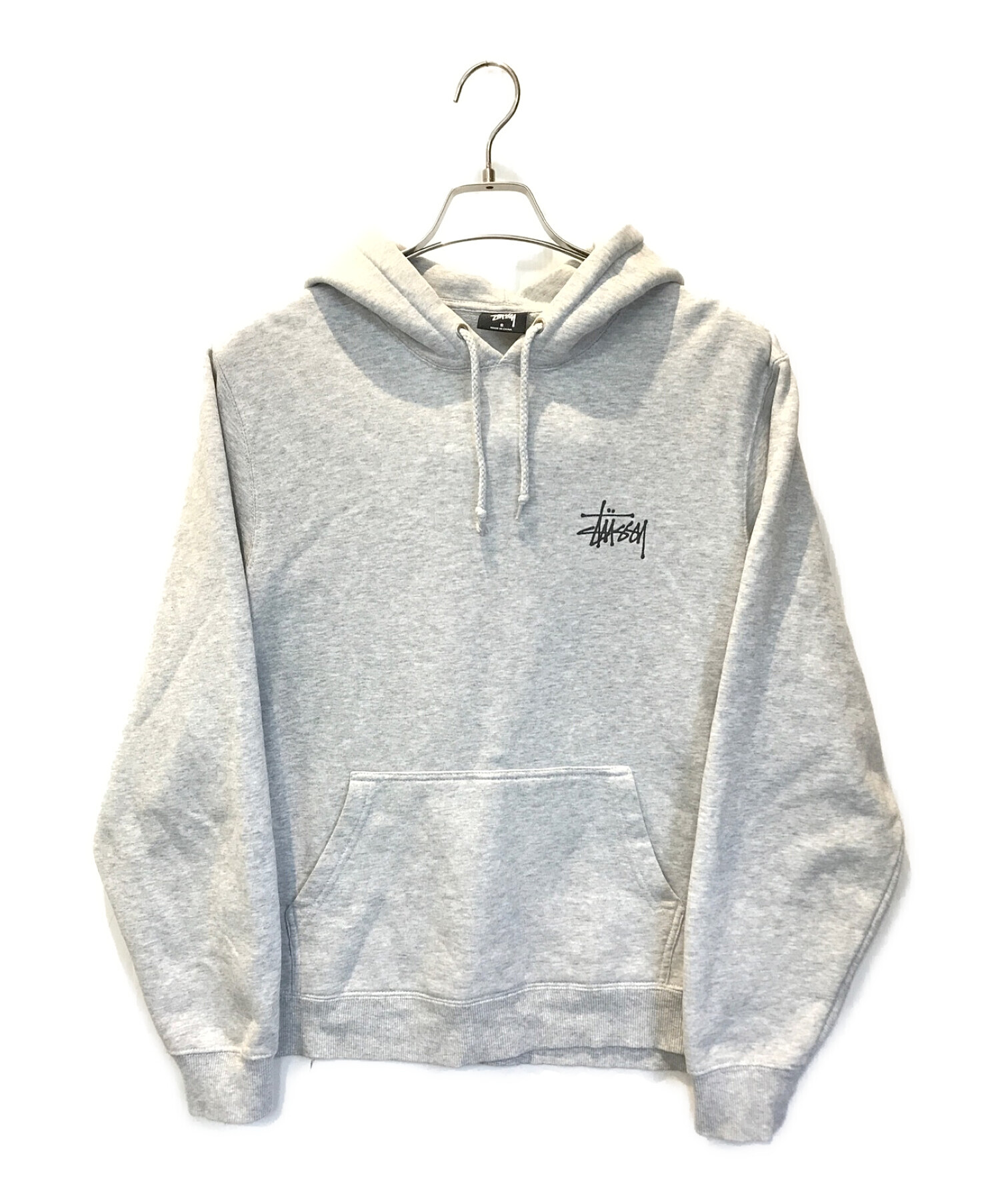 中古・古着通販】stussy (ステューシー) ロゴプリントパーカー グレー サイズ:S｜ブランド・古着通販 トレファク公式【TREFAC  FASHION】スマホサイト