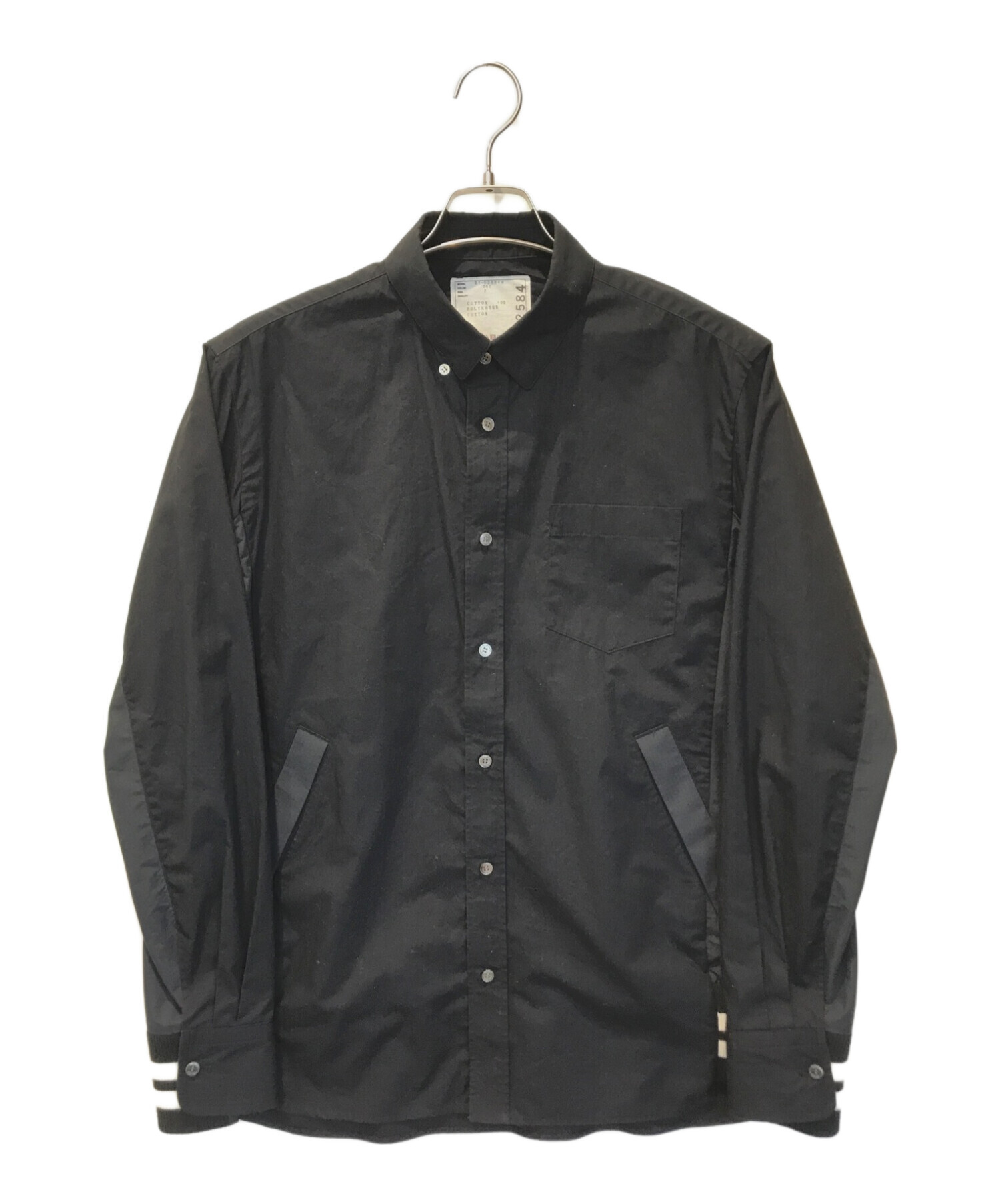 sacai (サカイ) Cotton Poplin Shirt ブラック サイズ:2