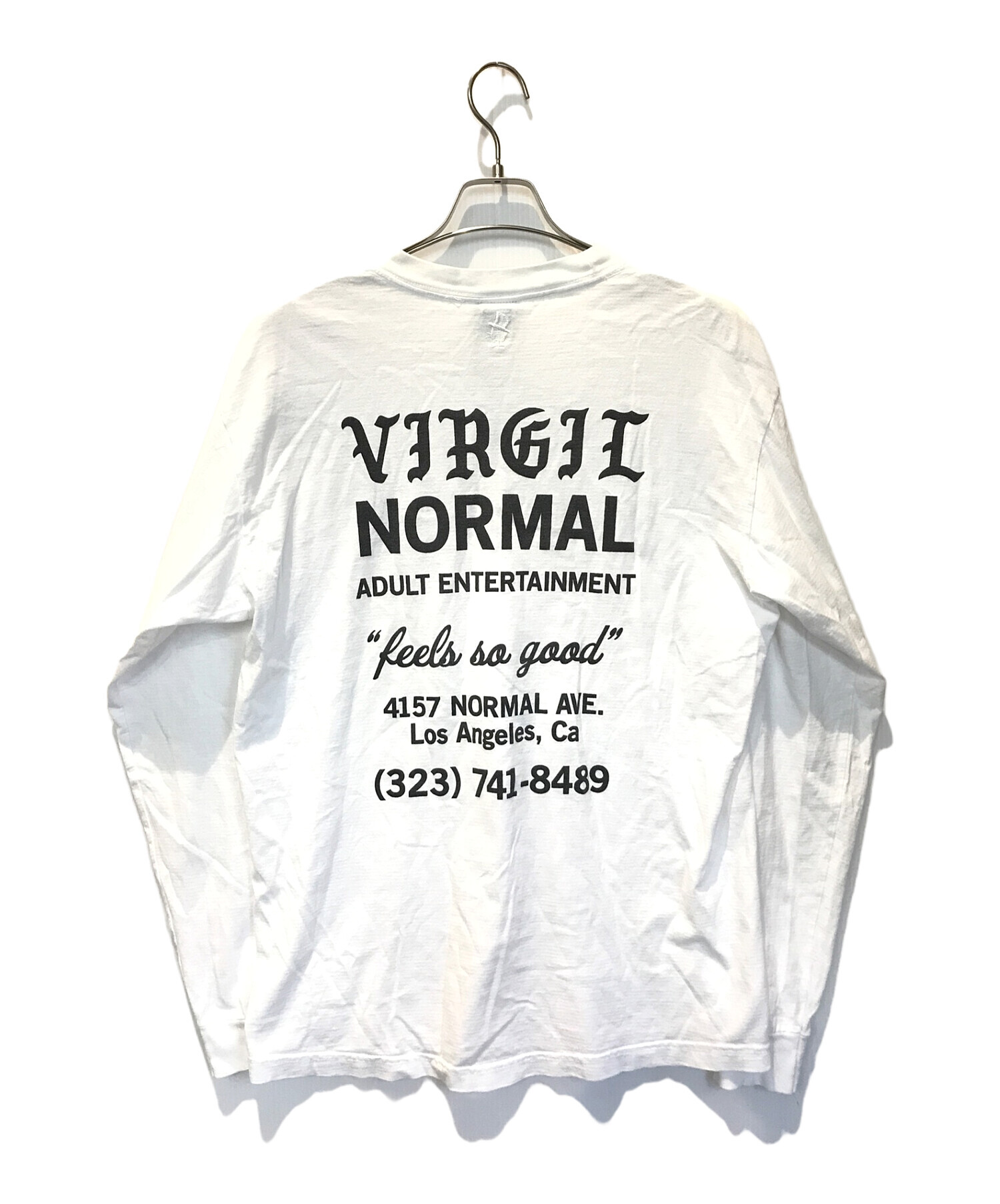 中古・古着通販】VIRGIL NORMAL (ヴァージルノーマル) ロングスリーブカットソー ホワイト サイズ:L｜ブランド・古着通販  トレファク公式【TREFAC FASHION】スマホサイト